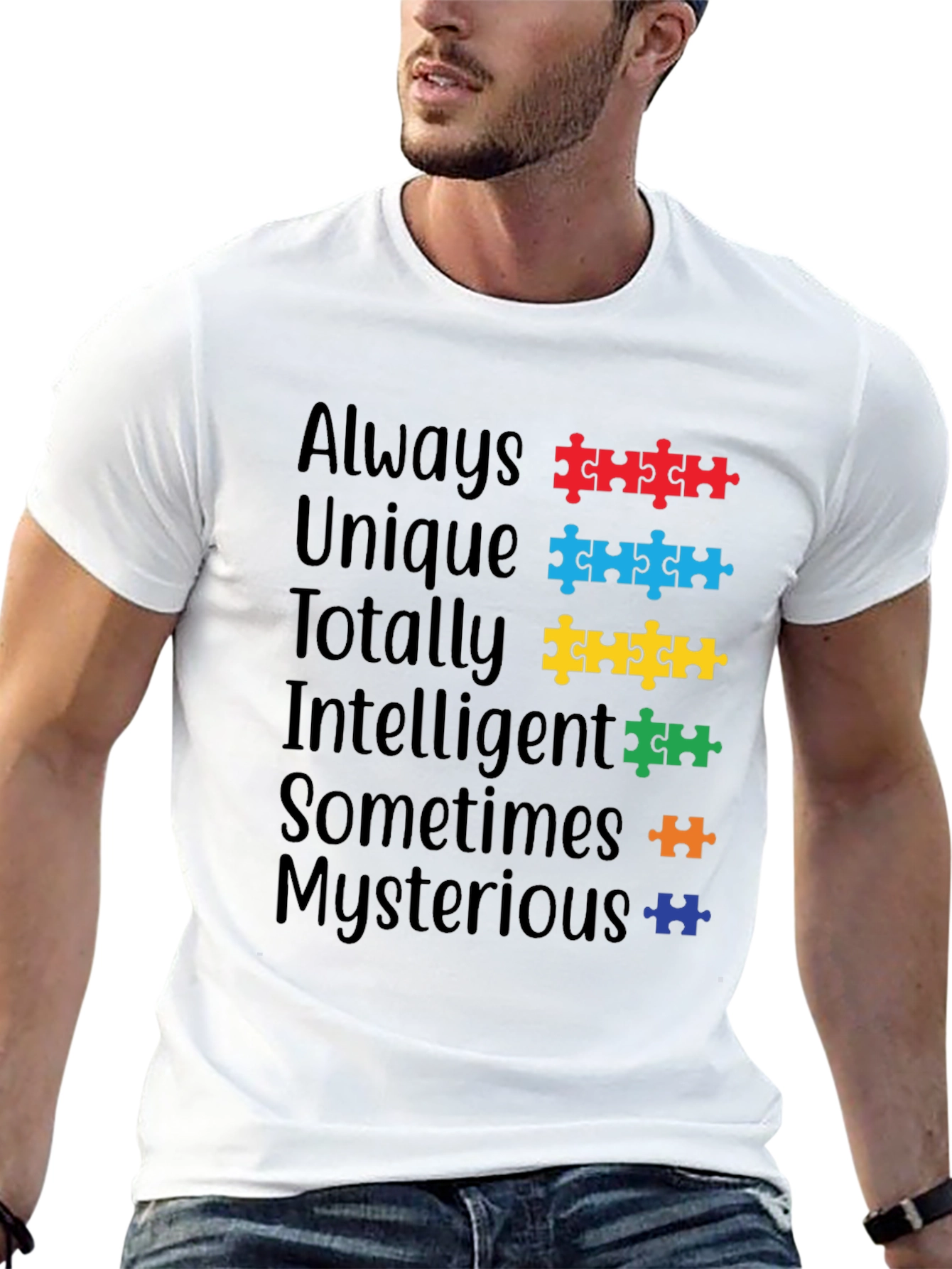 Autism Awareness Puzzle Piece T-Shirt - Always Unique