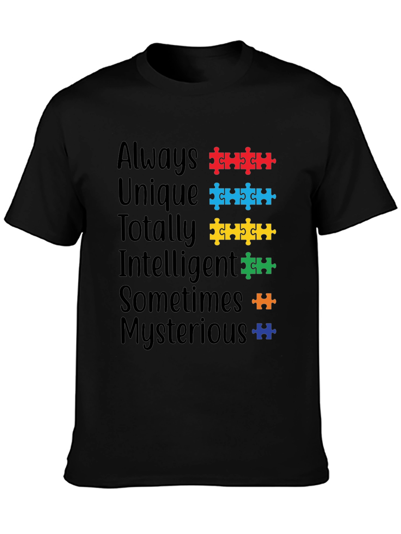 Autism Awareness Puzzle Piece T-Shirt - Always Unique