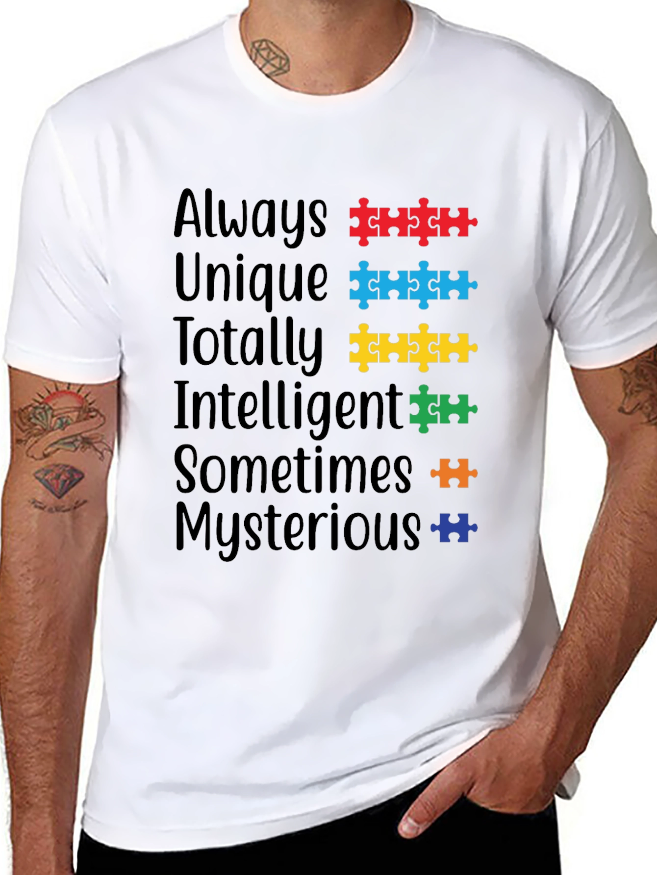 Autism Awareness Puzzle Piece T-Shirt - Always Unique