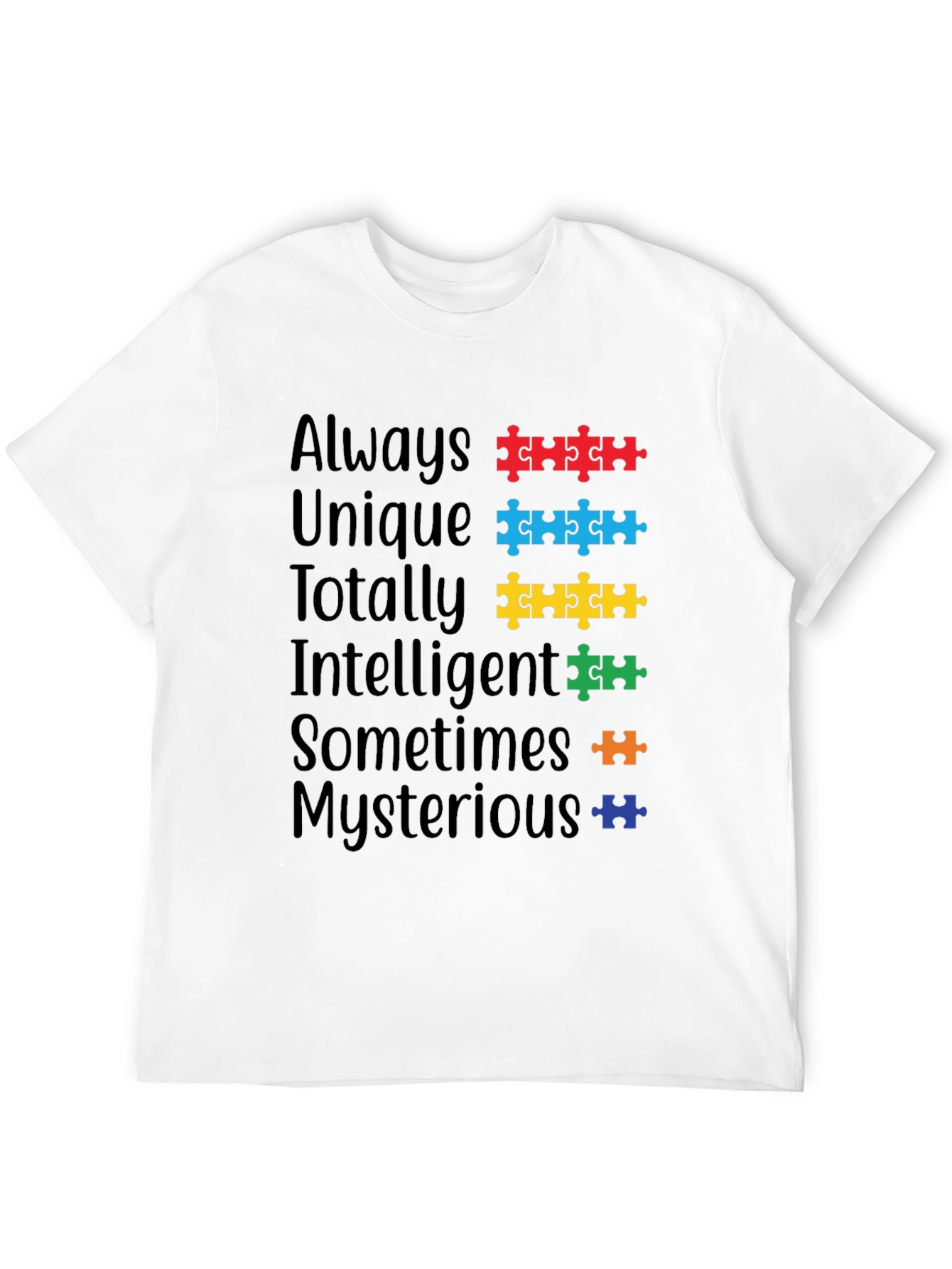 Autism Awareness Puzzle Piece T-Shirt - Always Unique