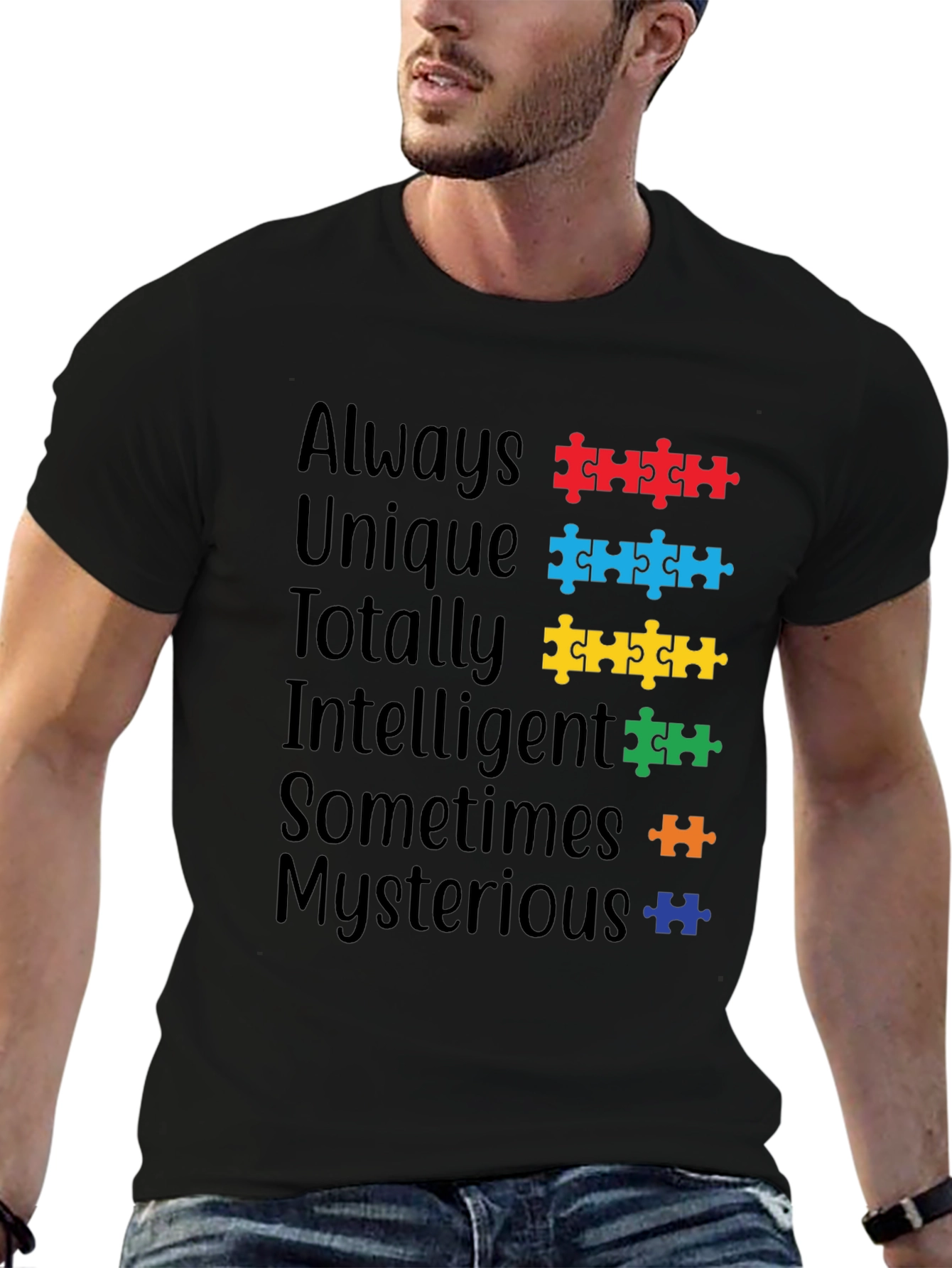 Autism Awareness Puzzle Piece T-Shirt - Always Unique