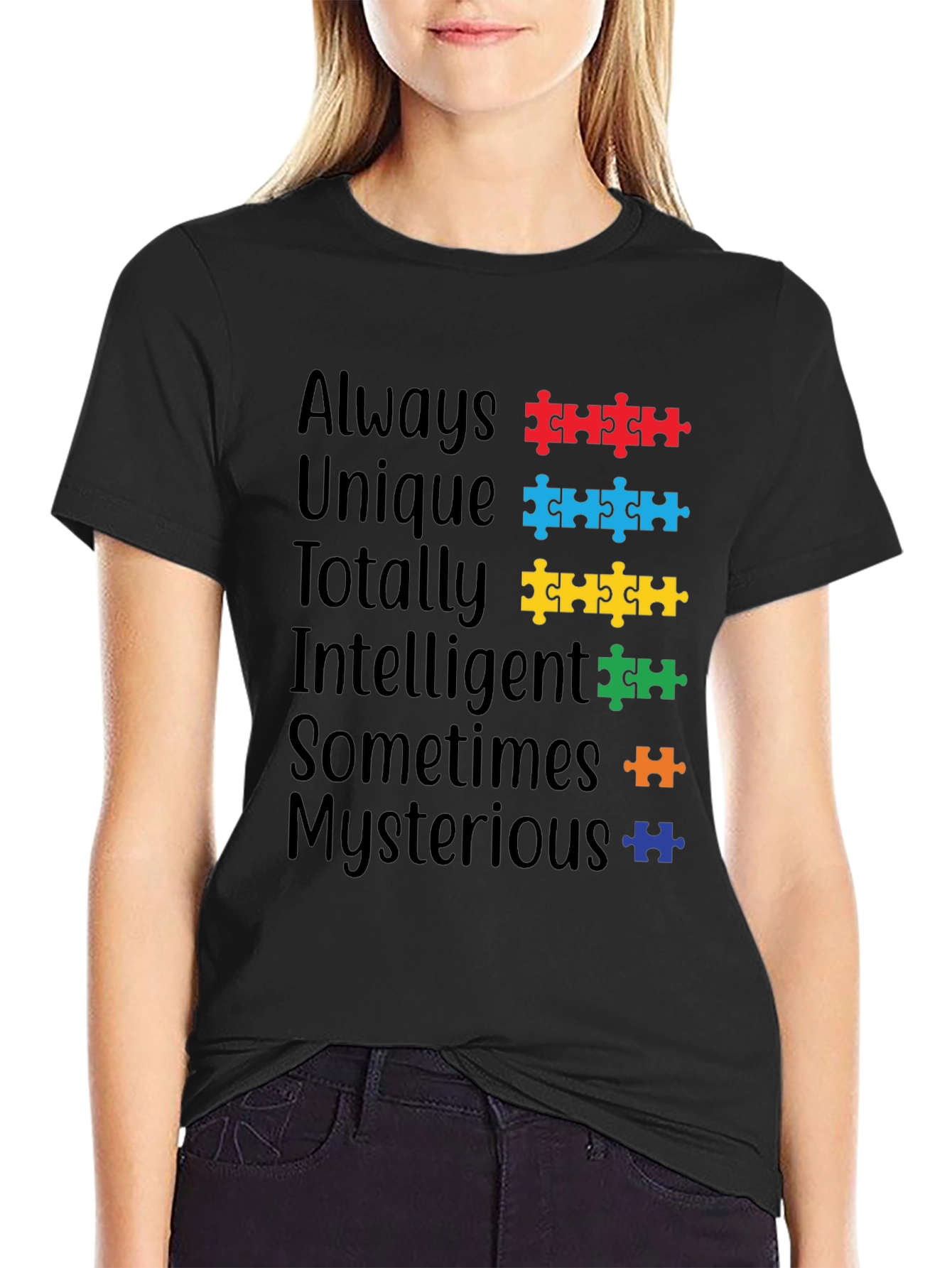 Autism Awareness Puzzle Piece T-Shirt - Always Unique