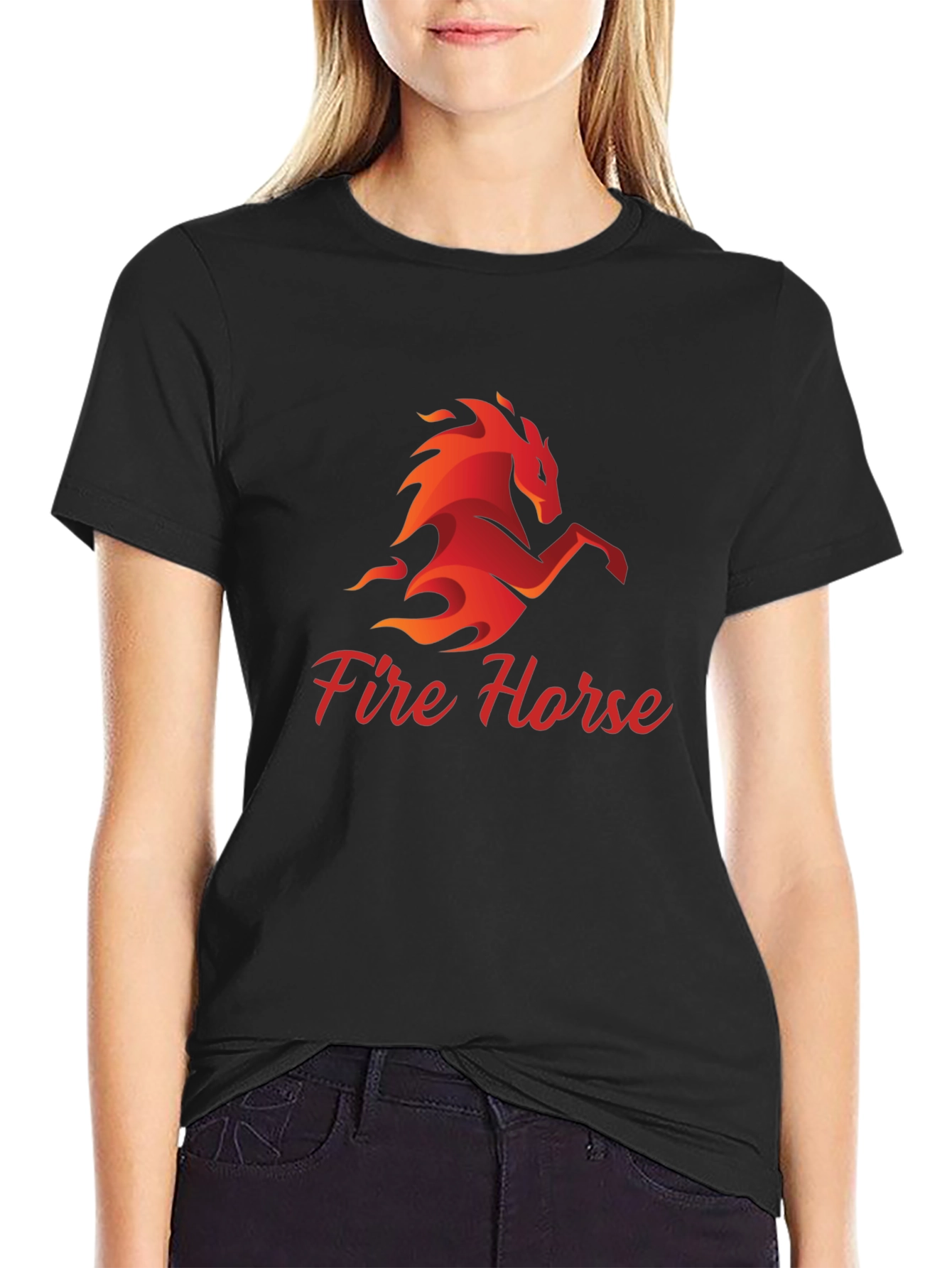 Fire Horse Graphic T-Shirt