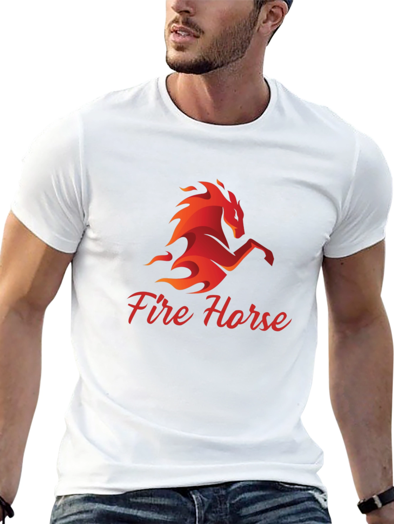 Fire Horse Graphic T-Shirt