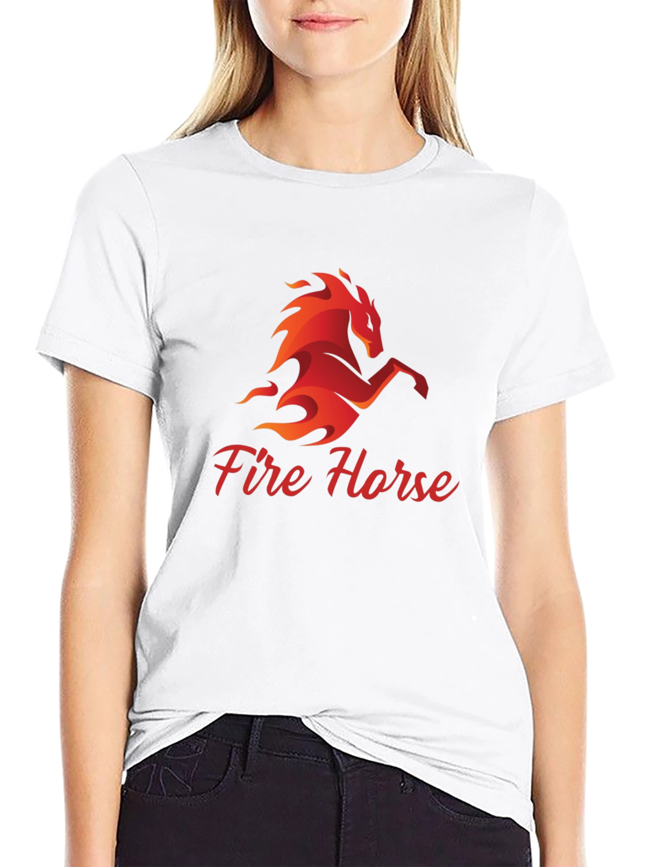 Fire Horse Graphic T-Shirt