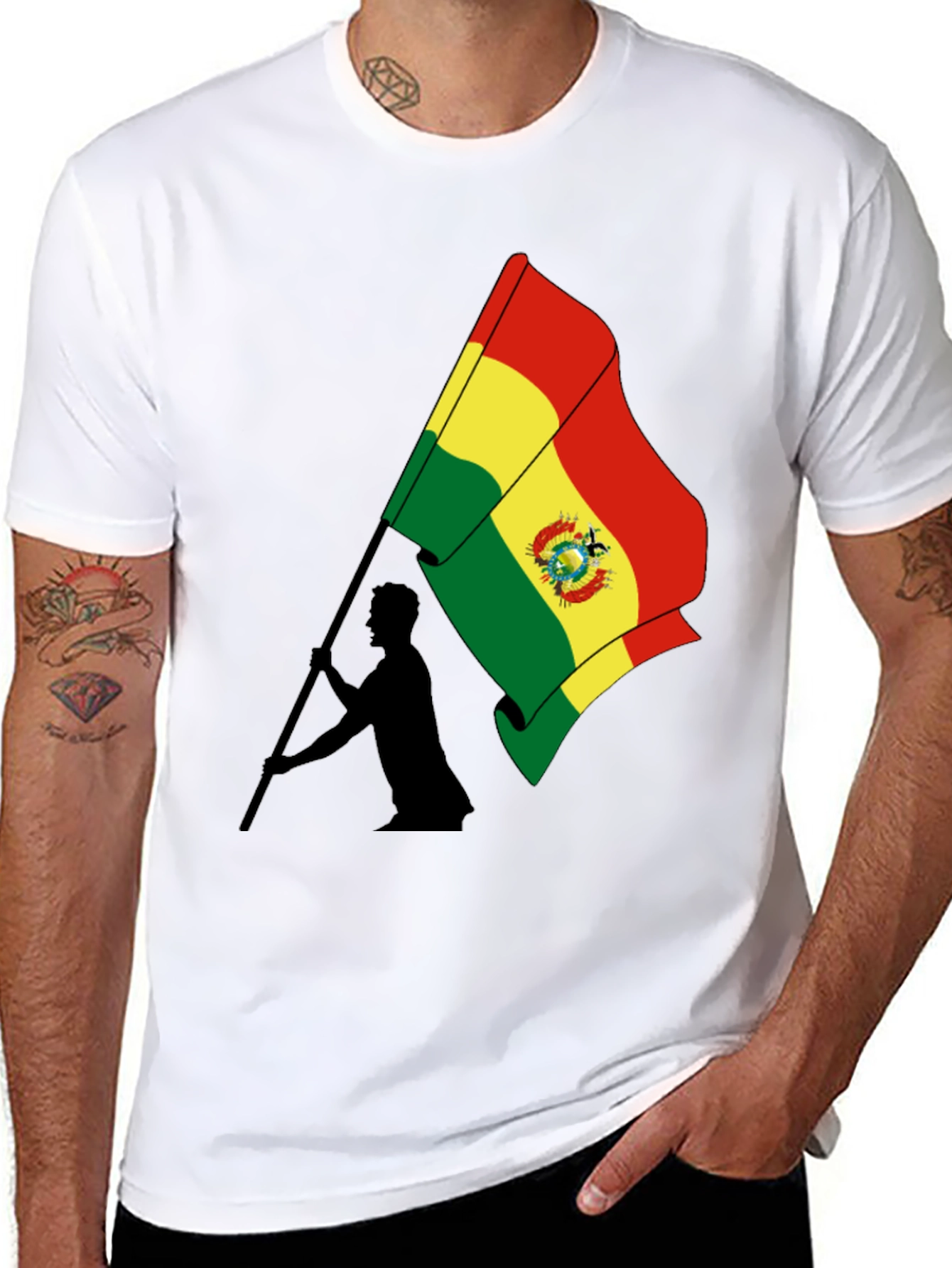 Bolivia Flag Graphic T-Shirt