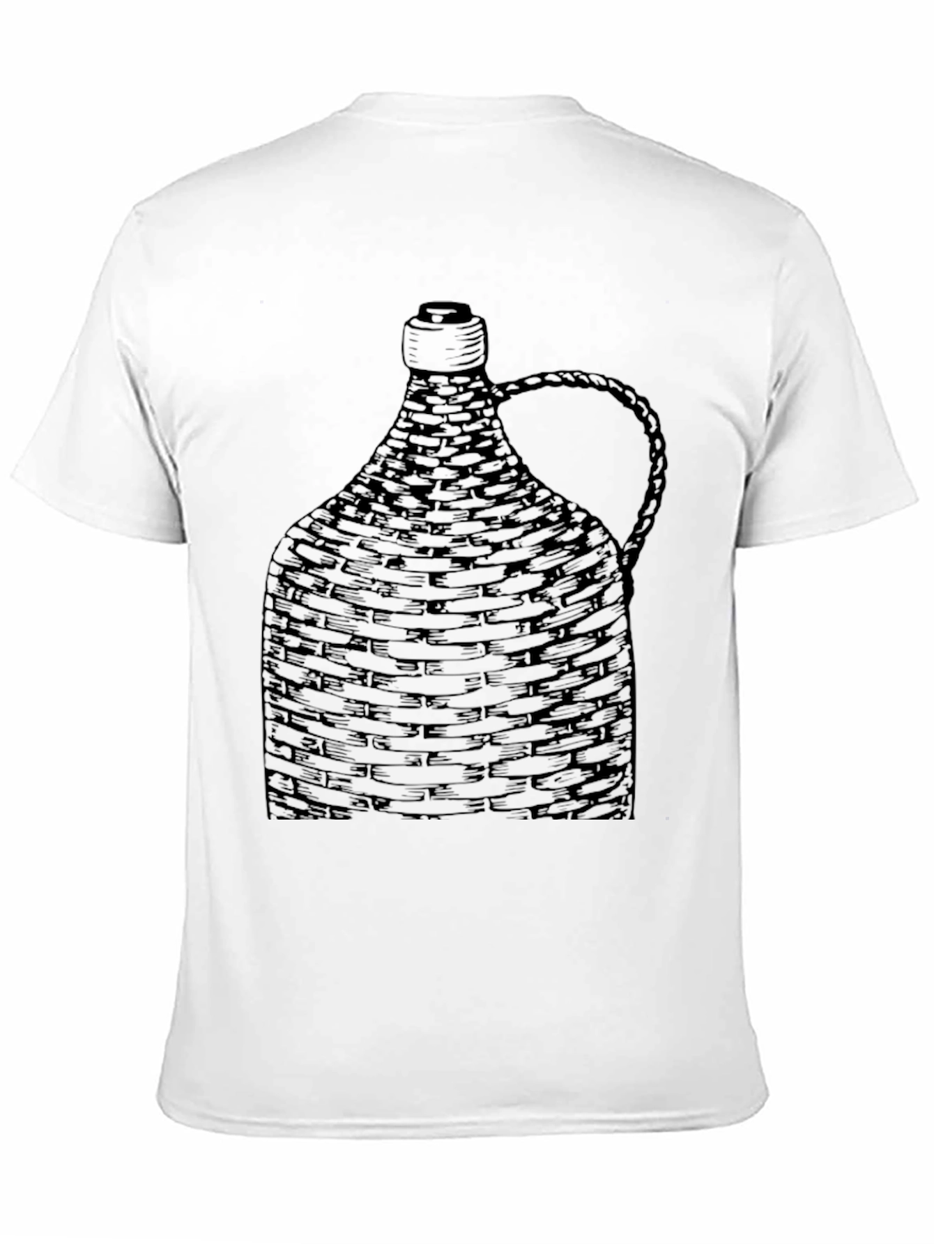 Woven Bottle Graphic Tee - Unique Design