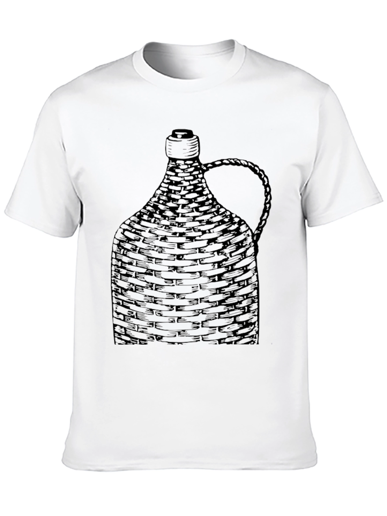 Woven Bottle Graphic Tee - Unique Design