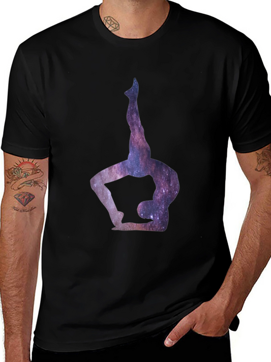 Cosmic Yoga Pose Graphic Tee