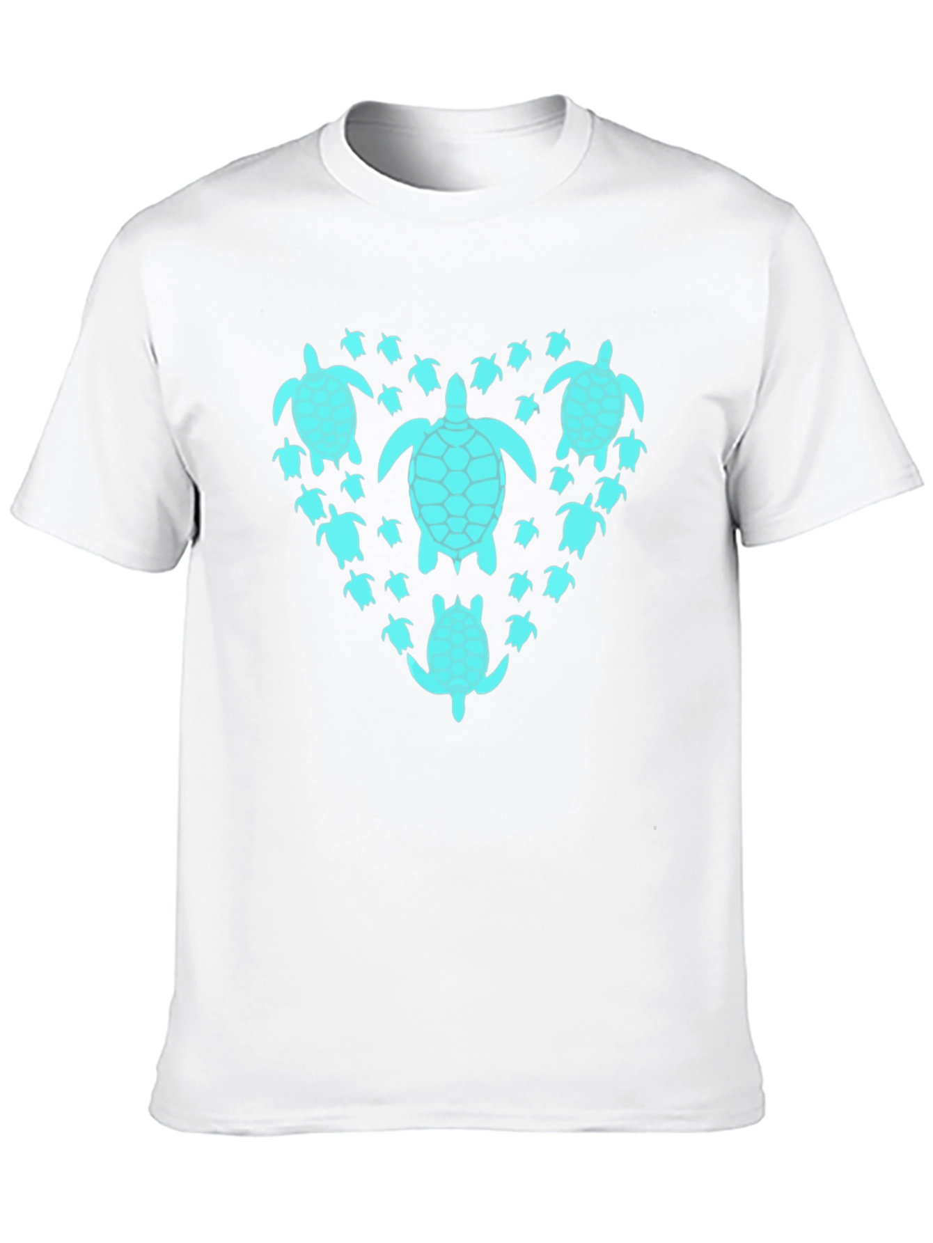 Turtle Heart T-Shirt - Black Graphic Tee