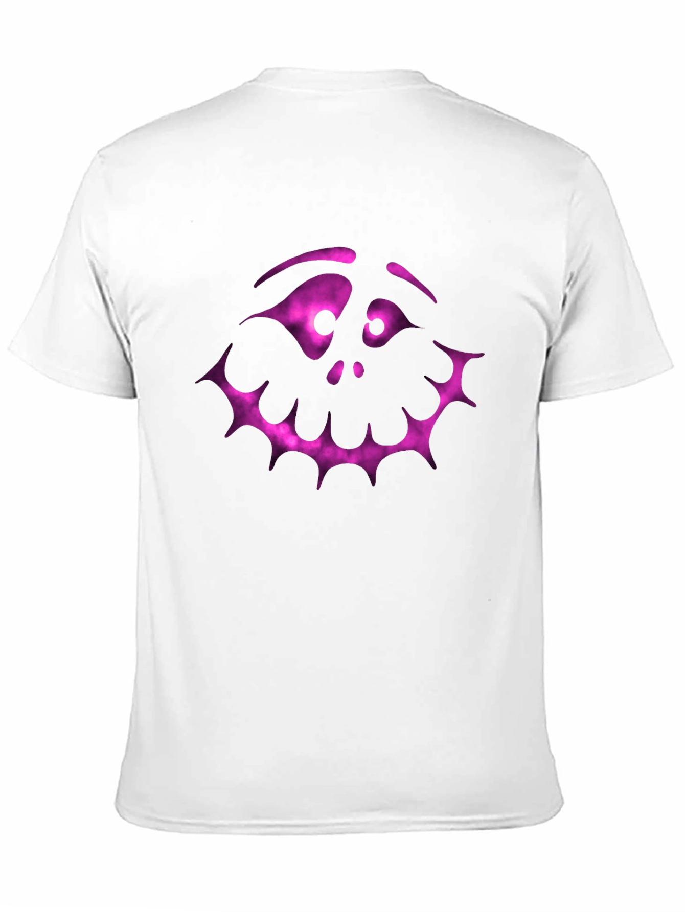 Spooky Face Graphic Tee - Black Halloween Shirt