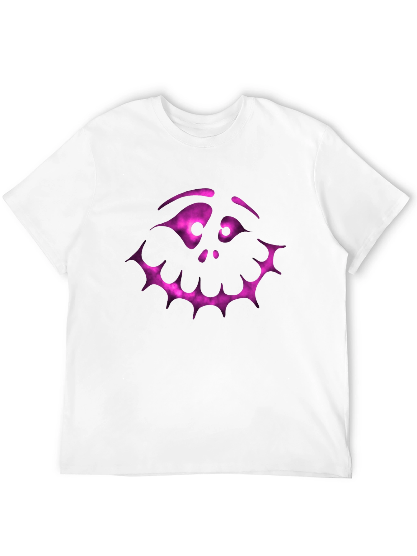 Spooky Face Graphic Tee - Black Halloween Shirt