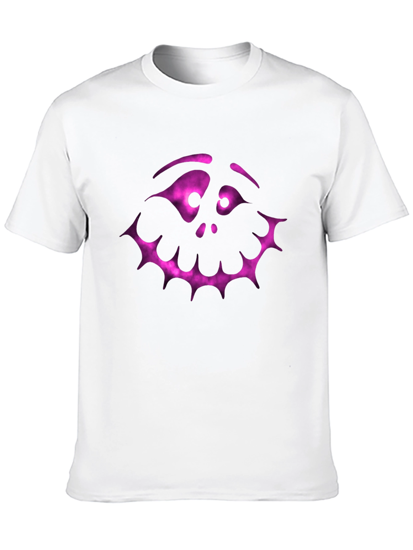 Spooky Face Graphic Tee - Black Halloween Shirt