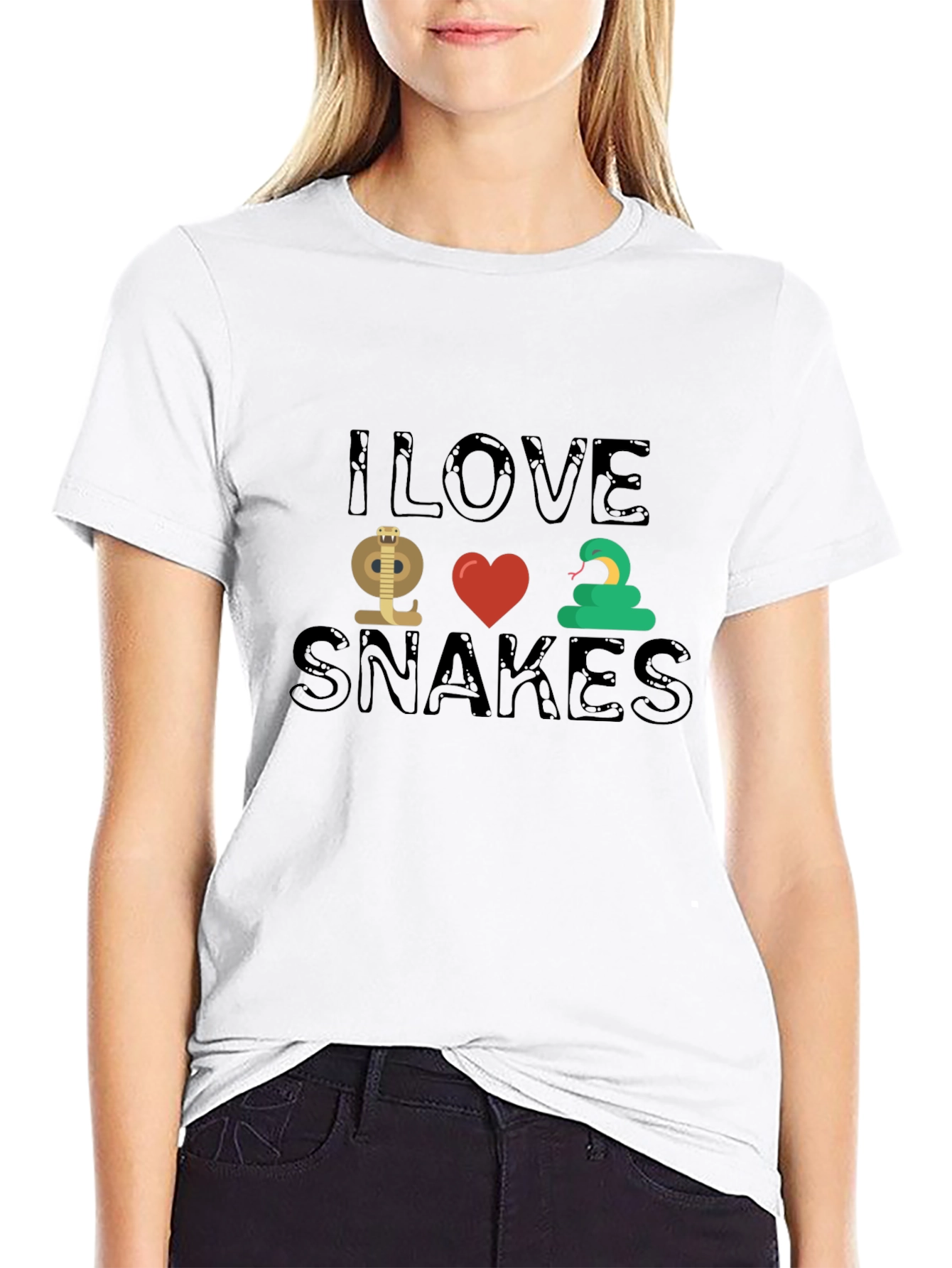 I Love Snakes T-Shirt - Novelty Snake Lover Tee