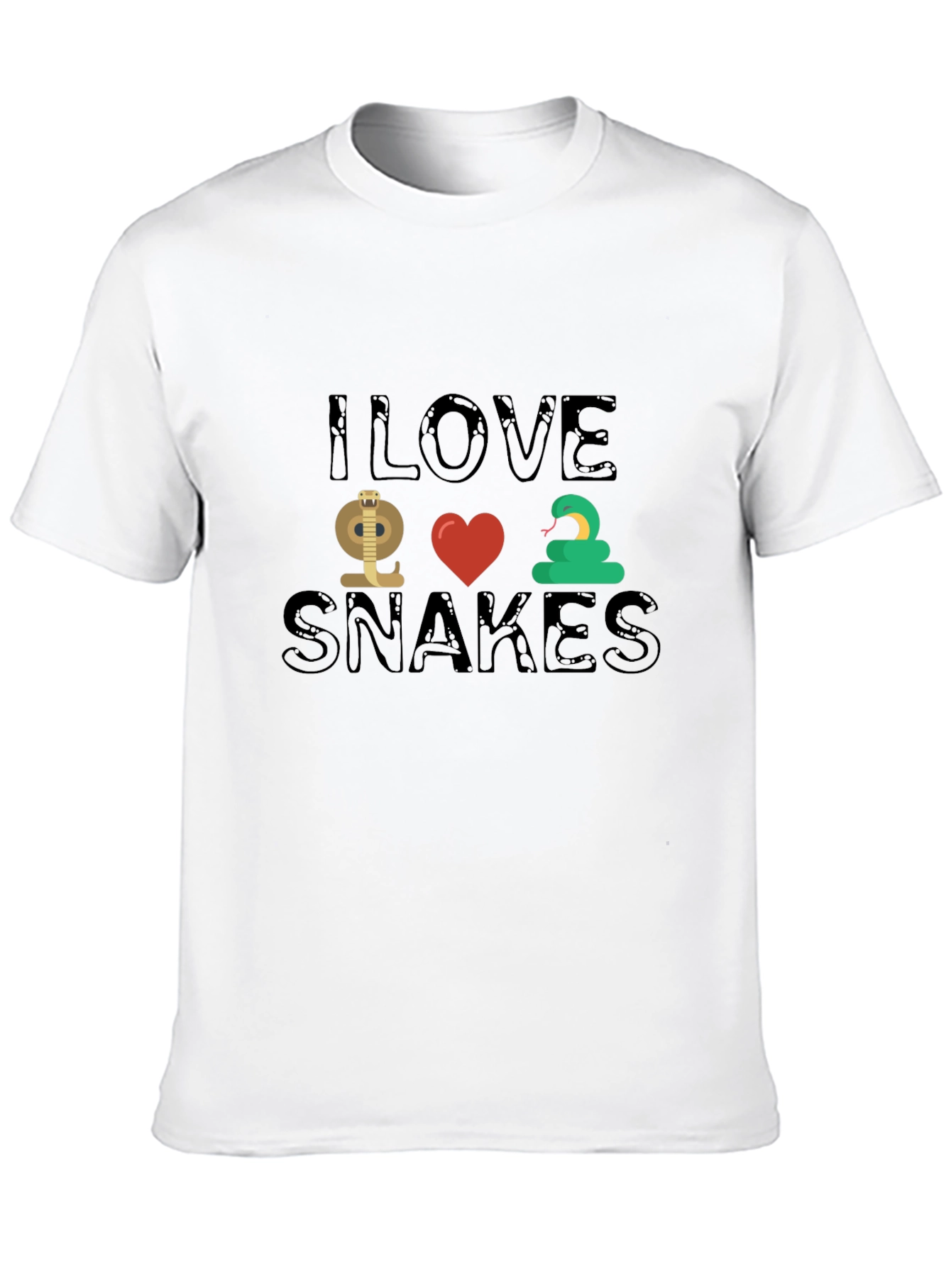 I Love Snakes T-Shirt - Novelty Snake Lover Tee