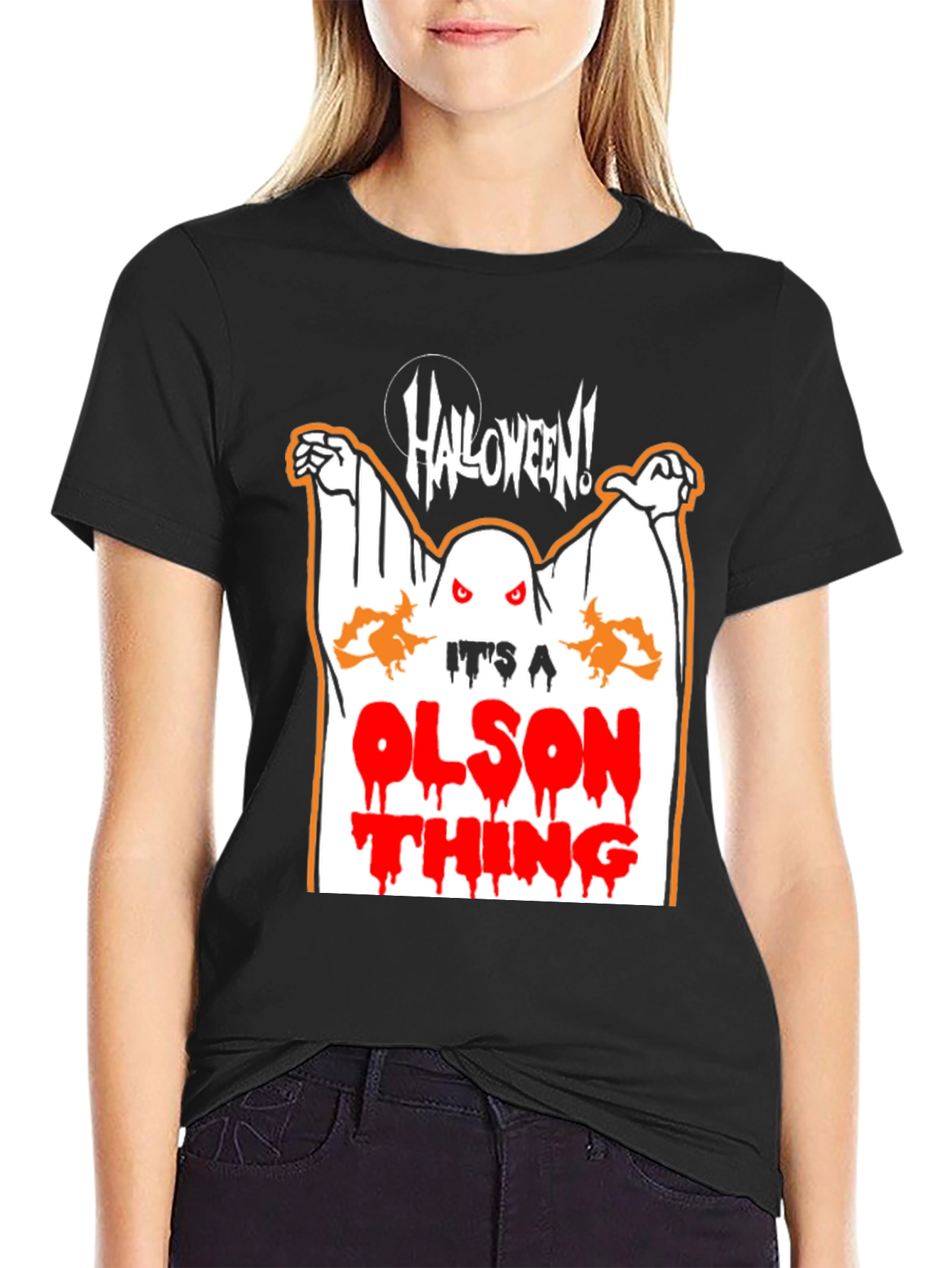 Halloween Olson Thing Black T-Shirt