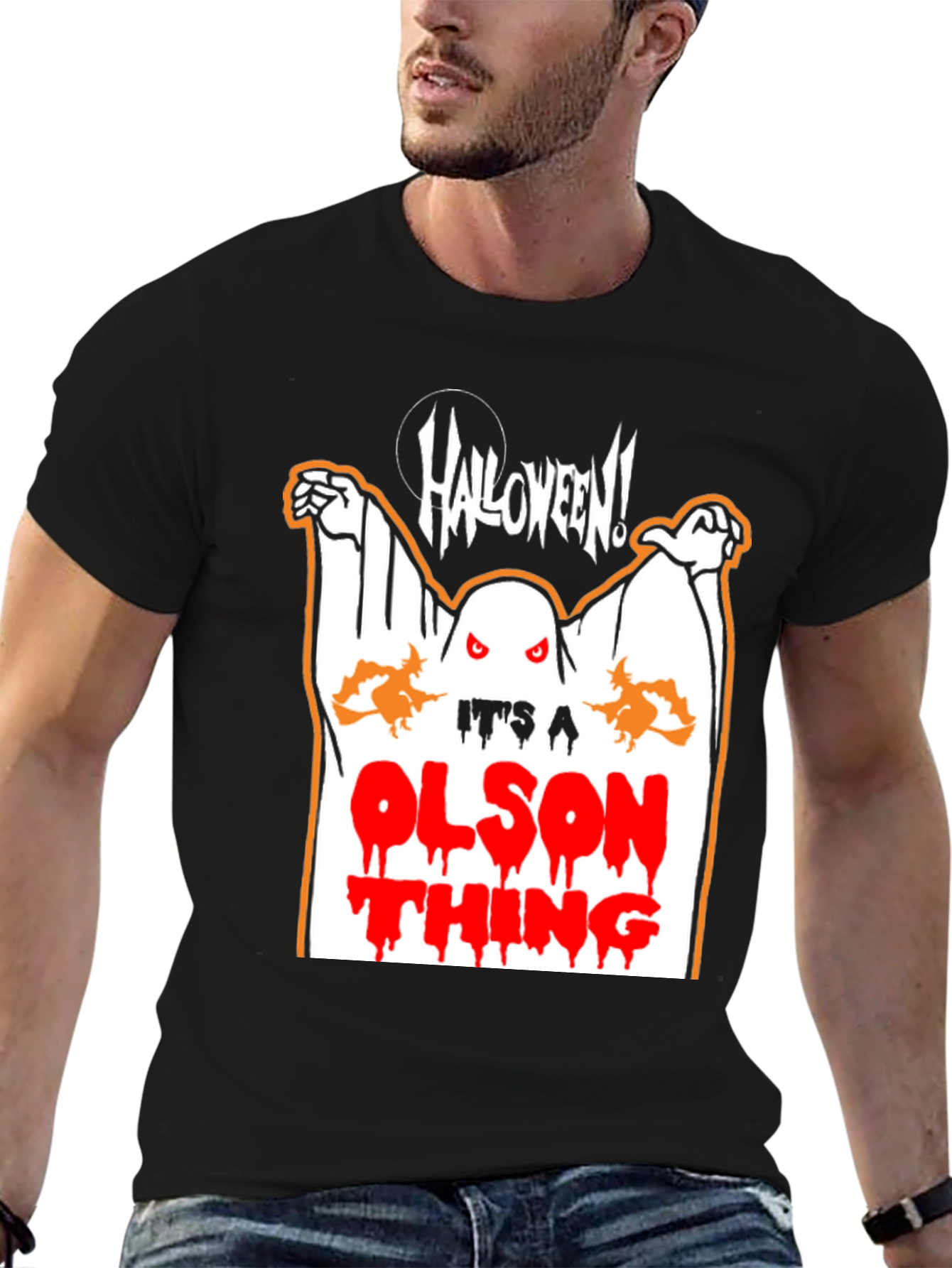 Halloween Olson Thing Black T-Shirt
