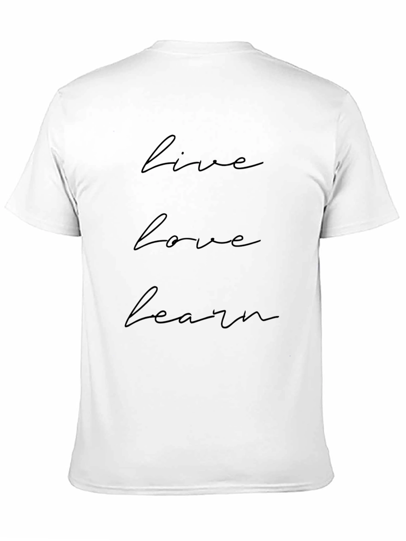 Live Love Learn Black Graphic Tee