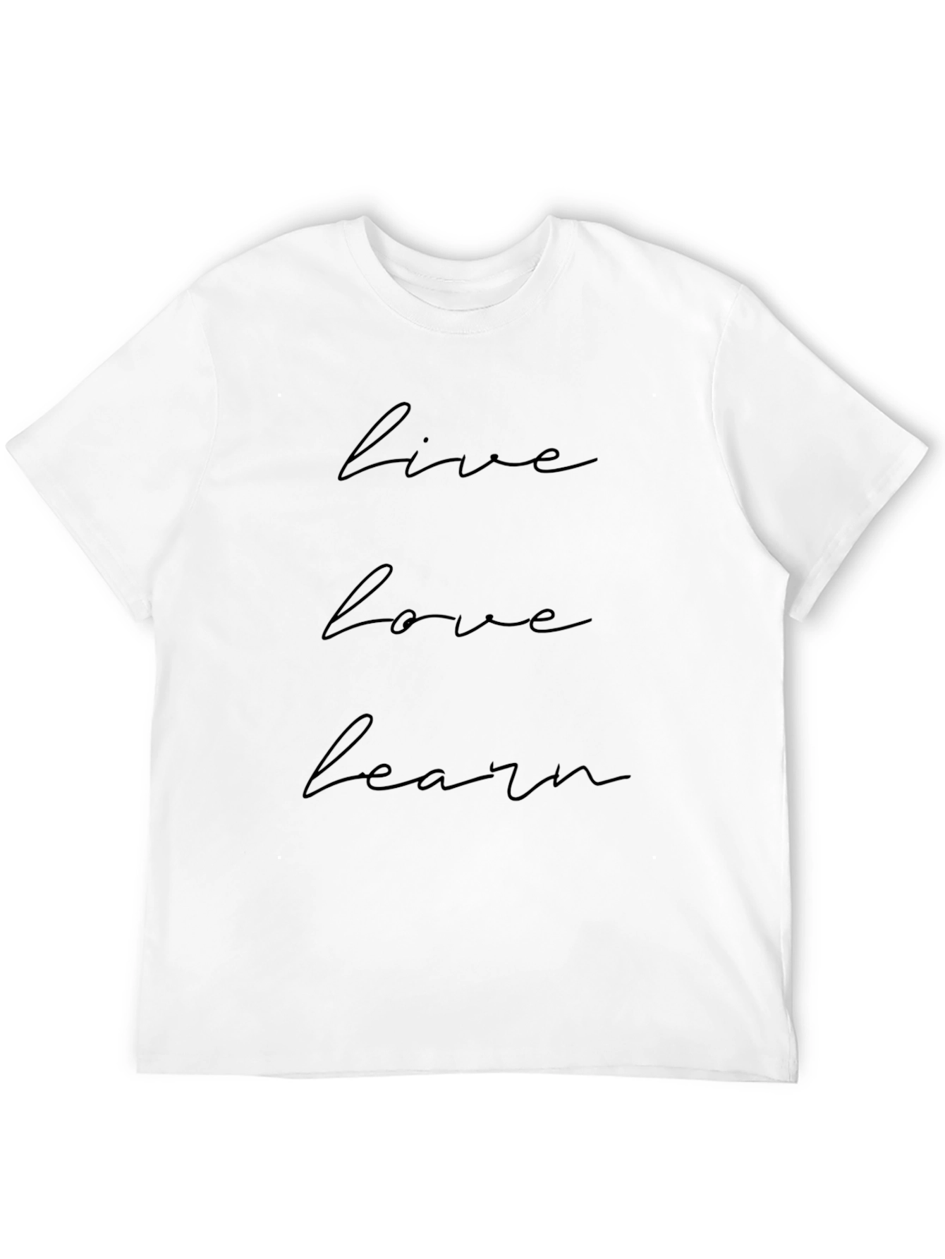 Live Love Learn Black Graphic Tee