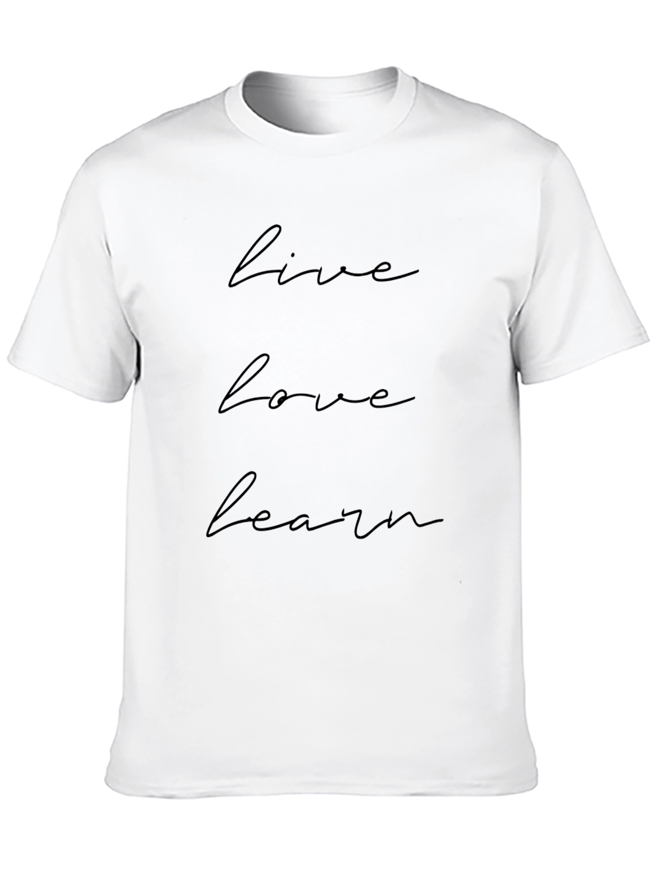 Live Love Learn Black Graphic Tee