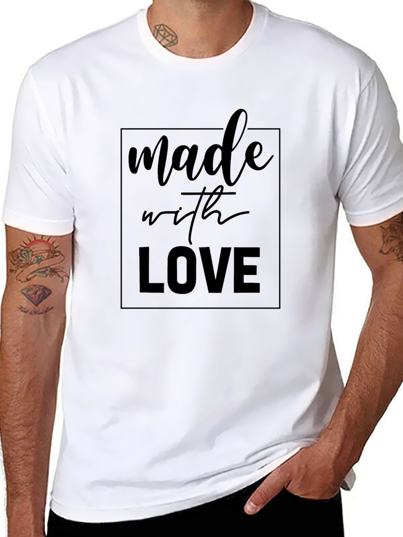 Made with Love Black T-Shirt