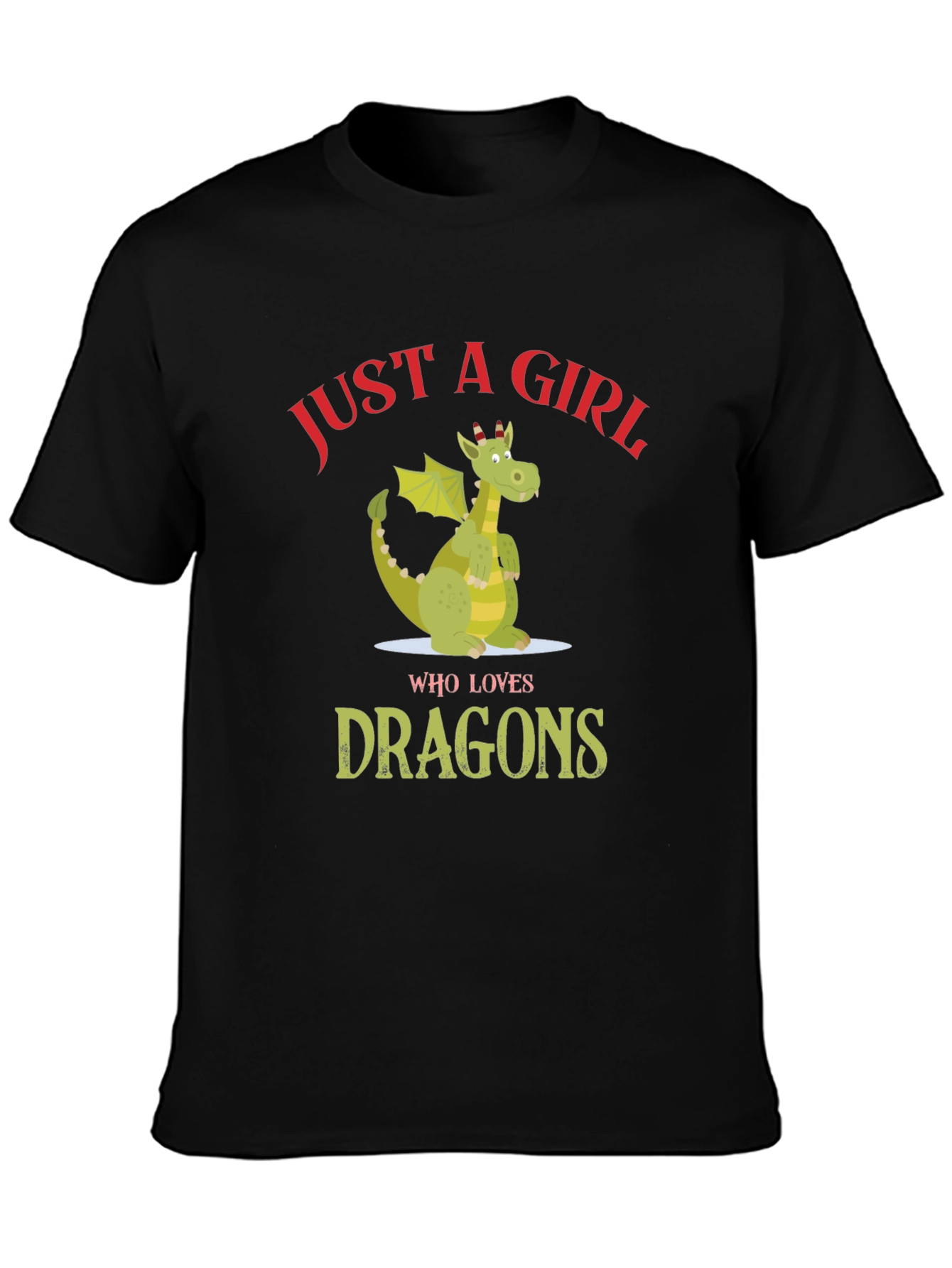 Just a Girl Who Loves Dragons T-Shirt