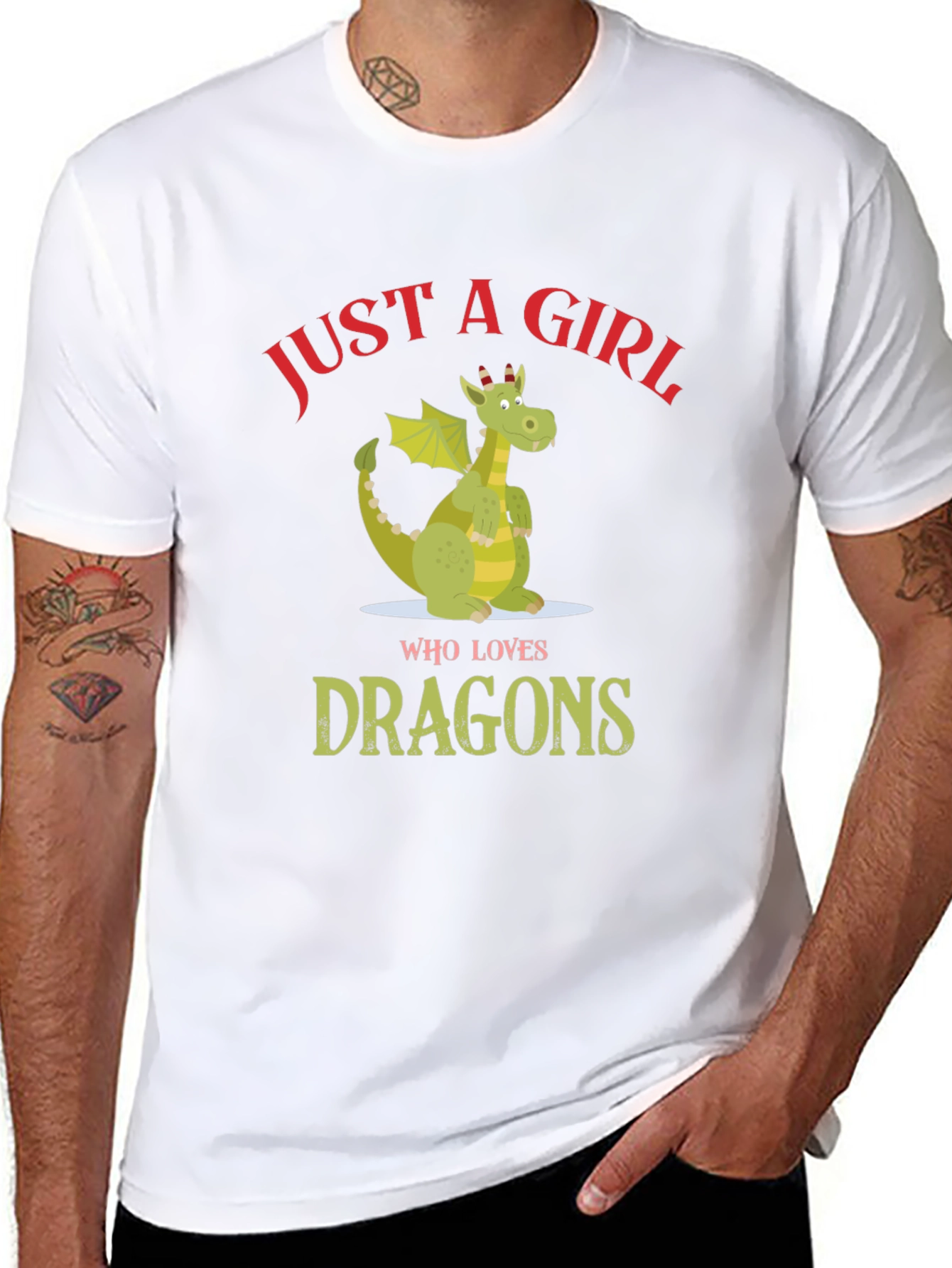 Just a Girl Who Loves Dragons T-Shirt