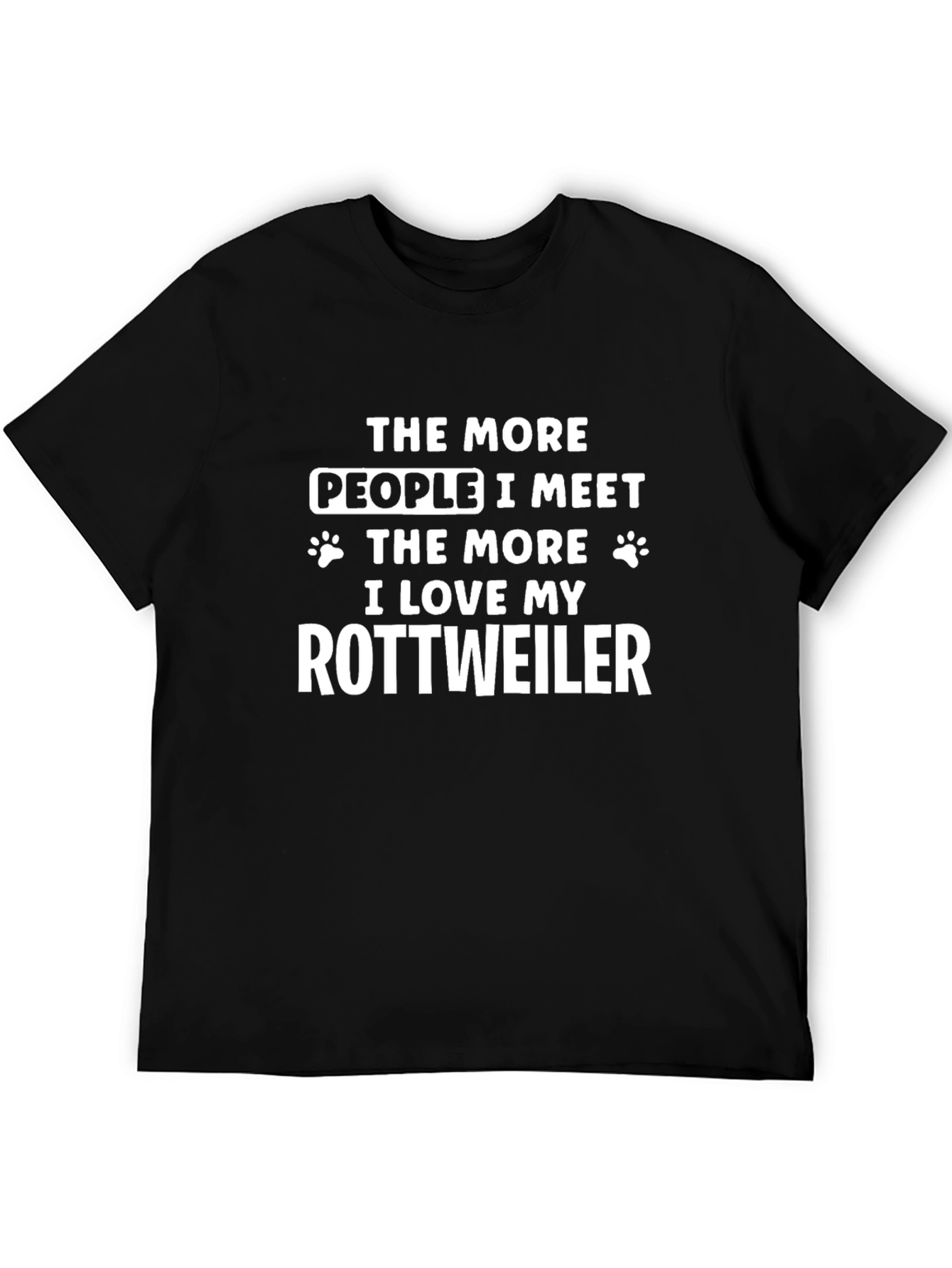 Rottweiler Lover Black Graphic Tee