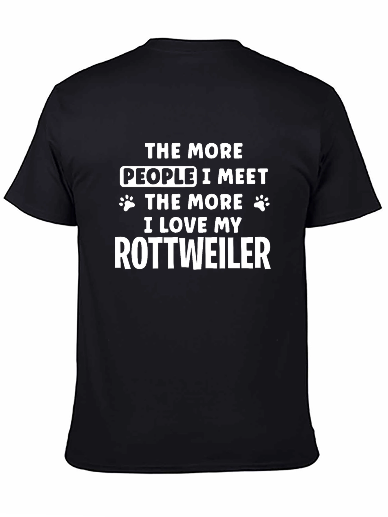 Rottweiler Lover Black Graphic Tee