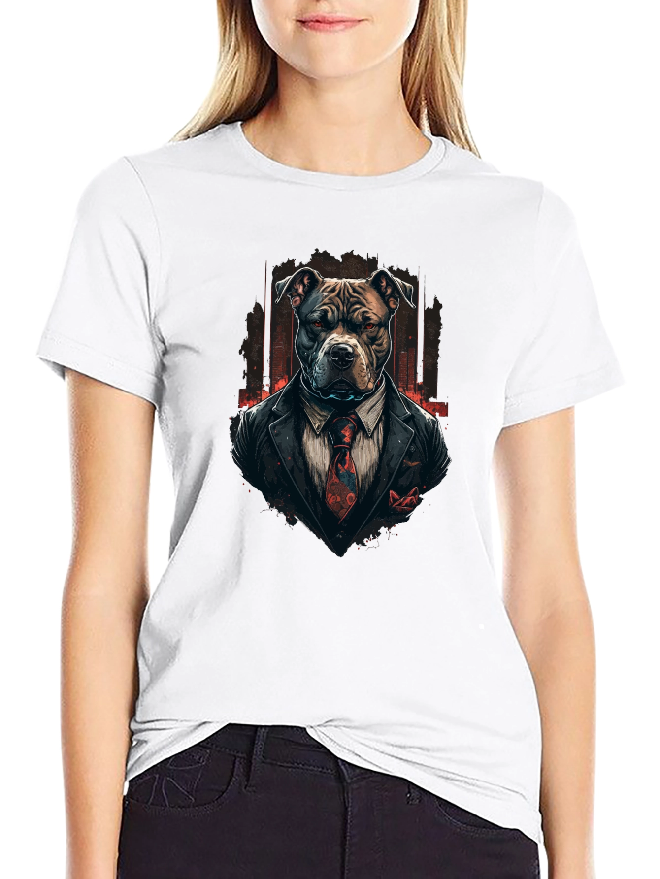 Dog in Suit Graphic Tee
