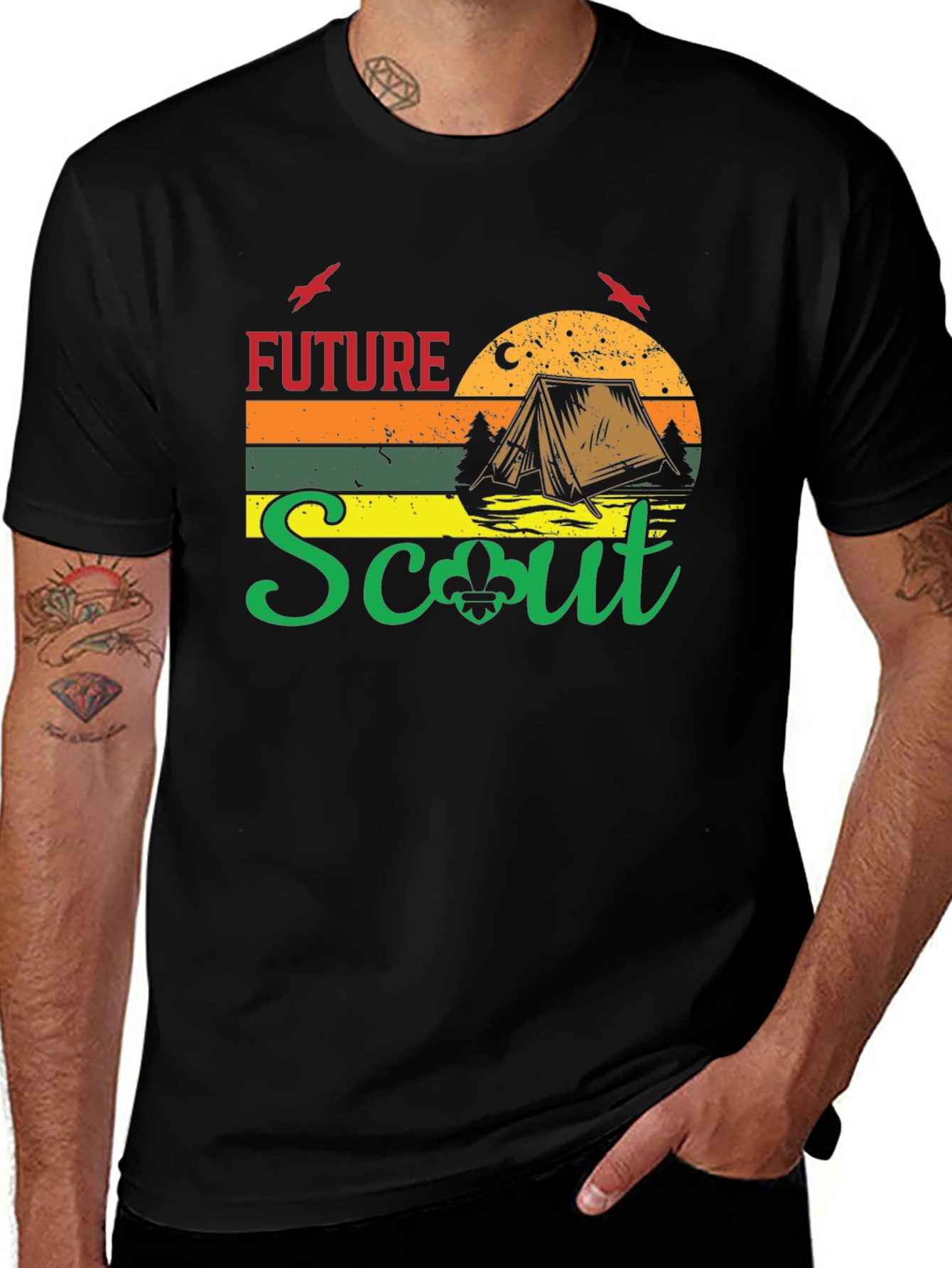 Future Scout Camping Graphic T-Shirt