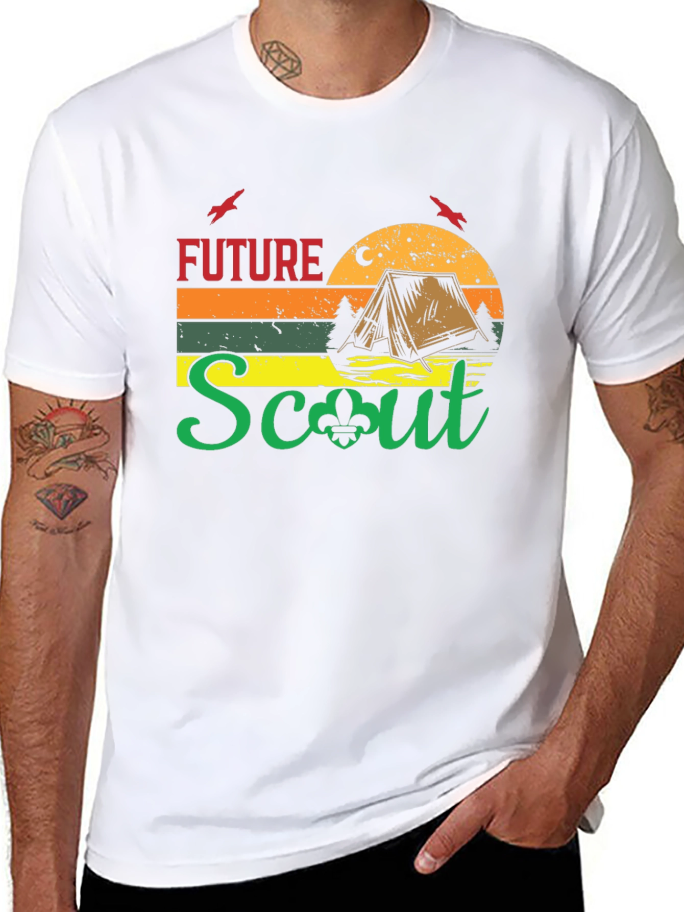 Future Scout Camping Graphic T-Shirt