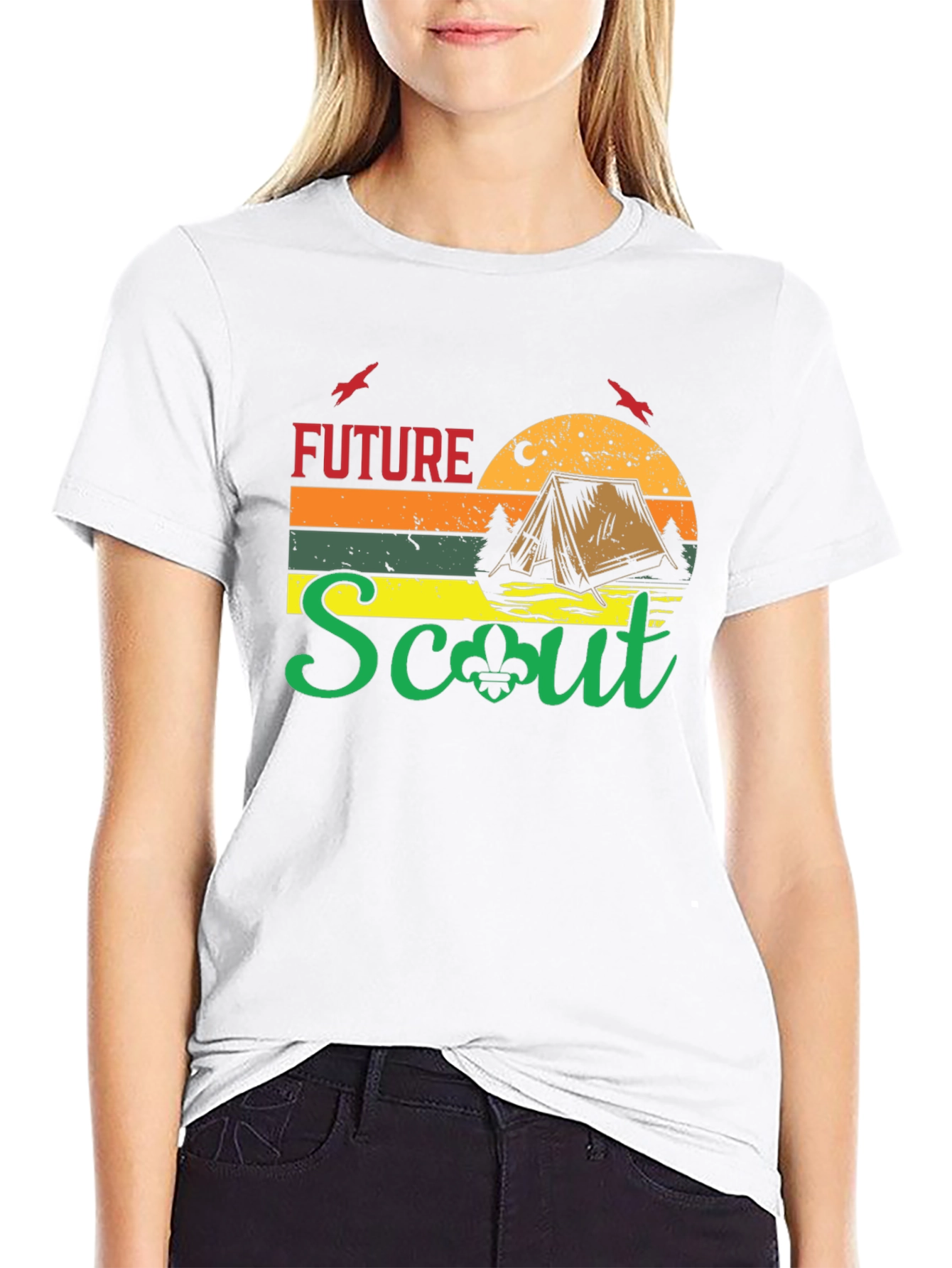 Future Scout Camping Graphic T-Shirt