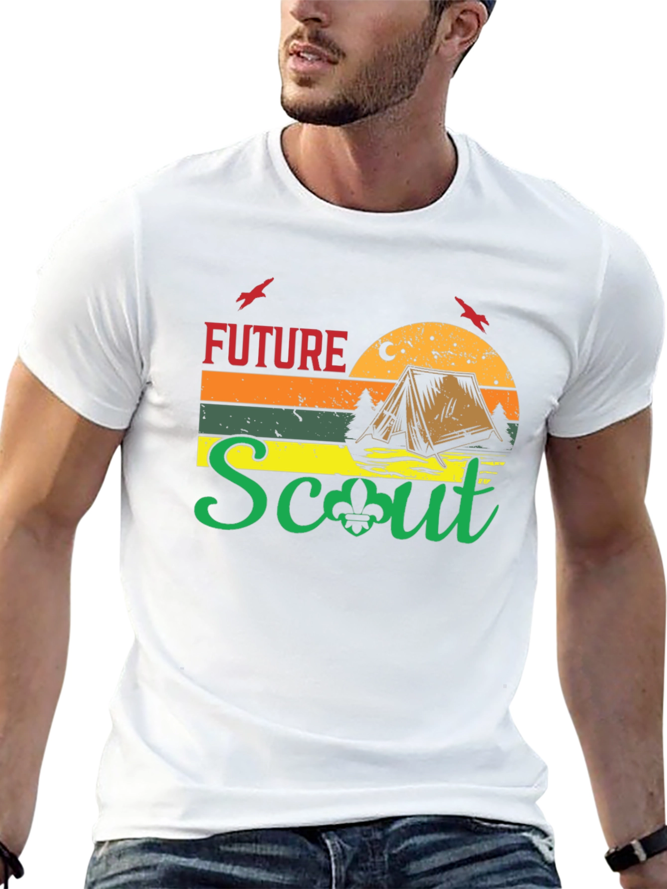 Future Scout Camping Graphic T-Shirt