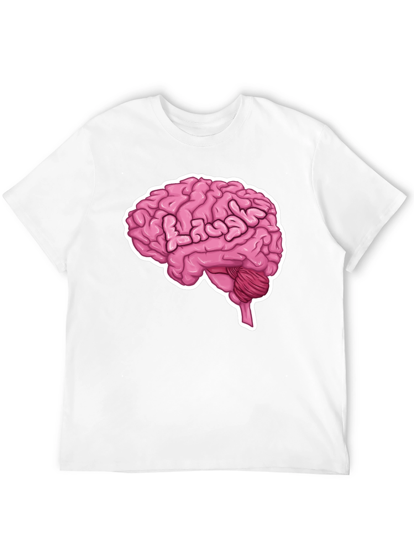 Brain Graphic Tee - Black Cotton T-Shirt
