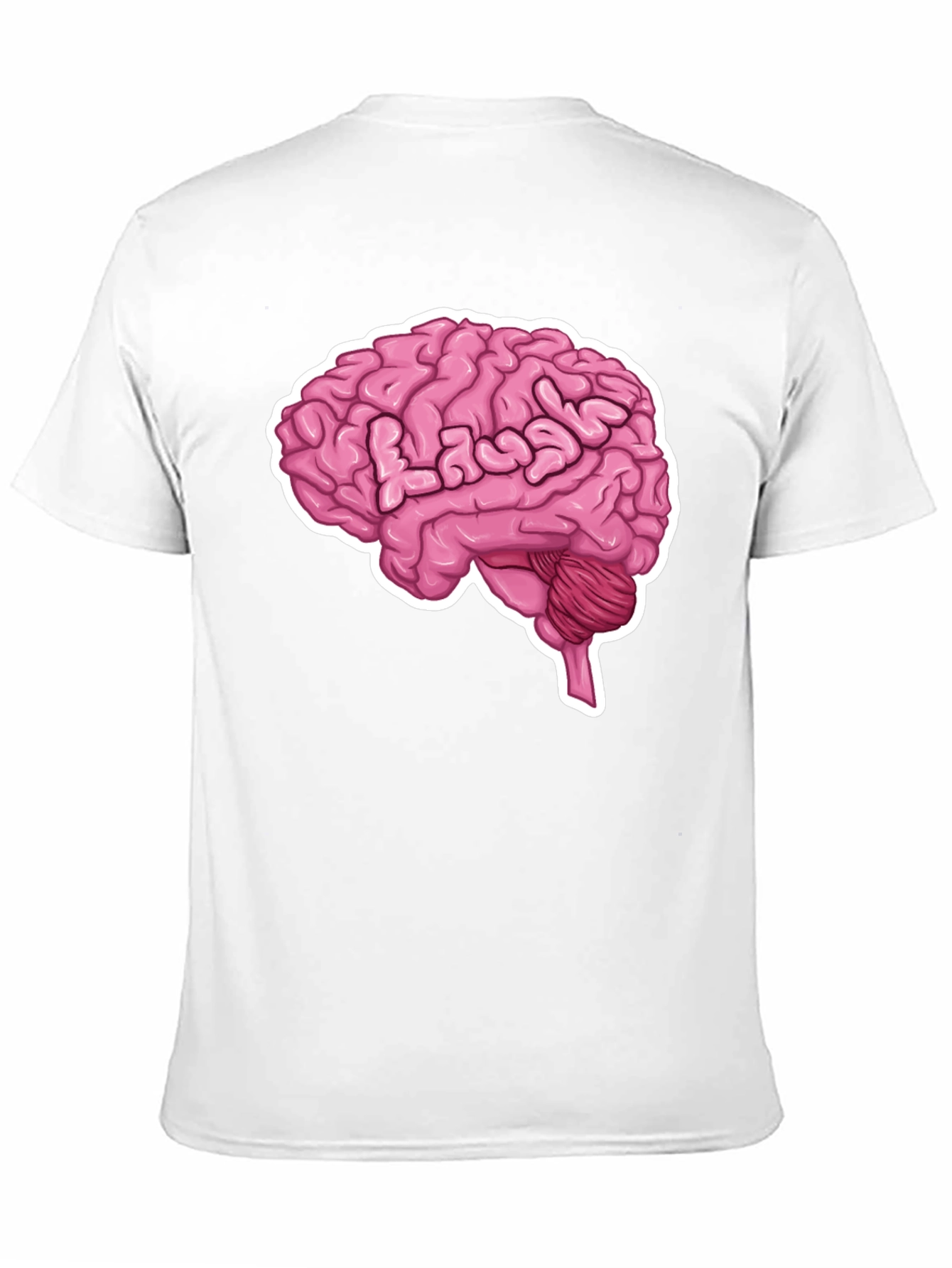 Brain Graphic Tee - Black Cotton T-Shirt