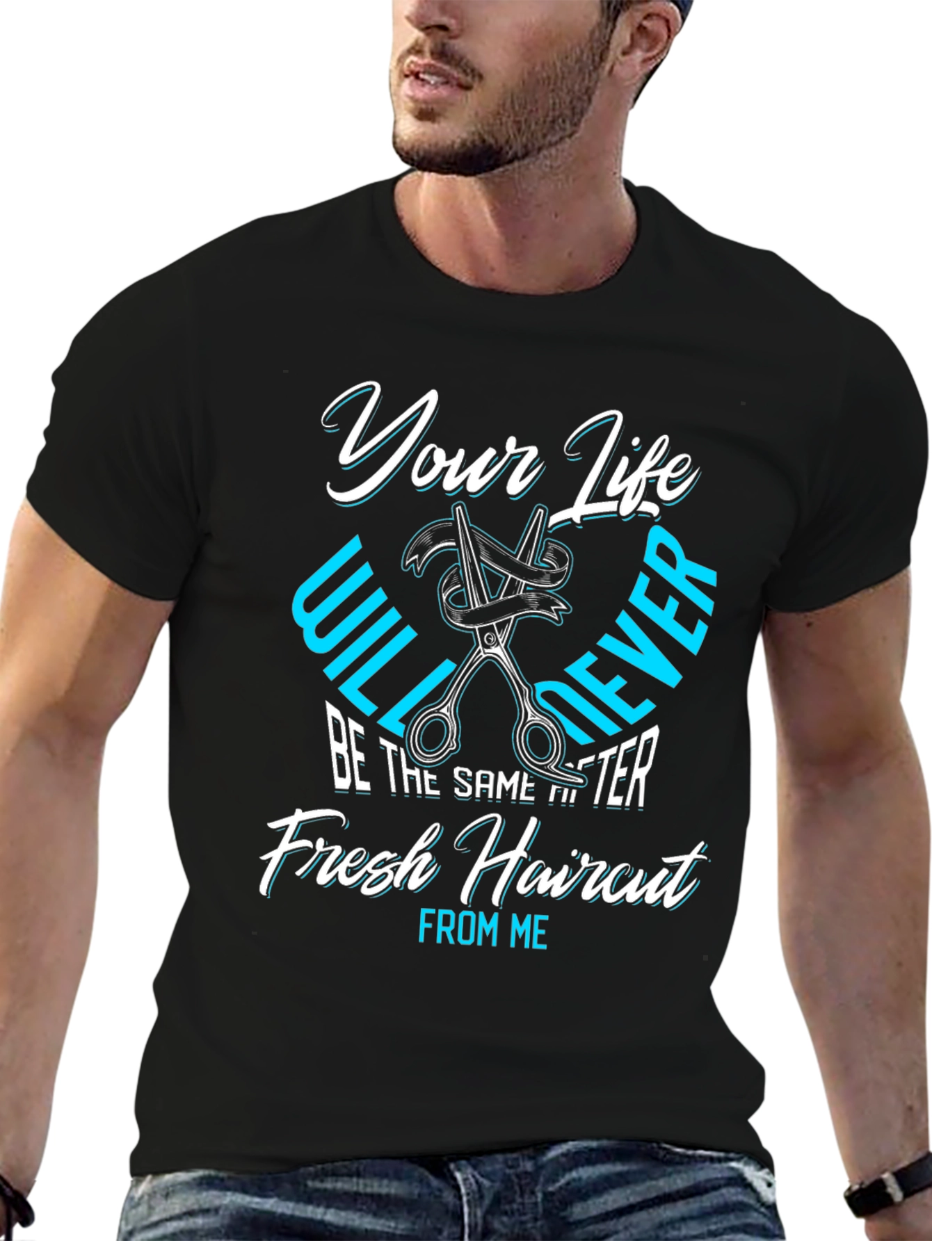 Fresh Haircut T-Shirt - Barber Style