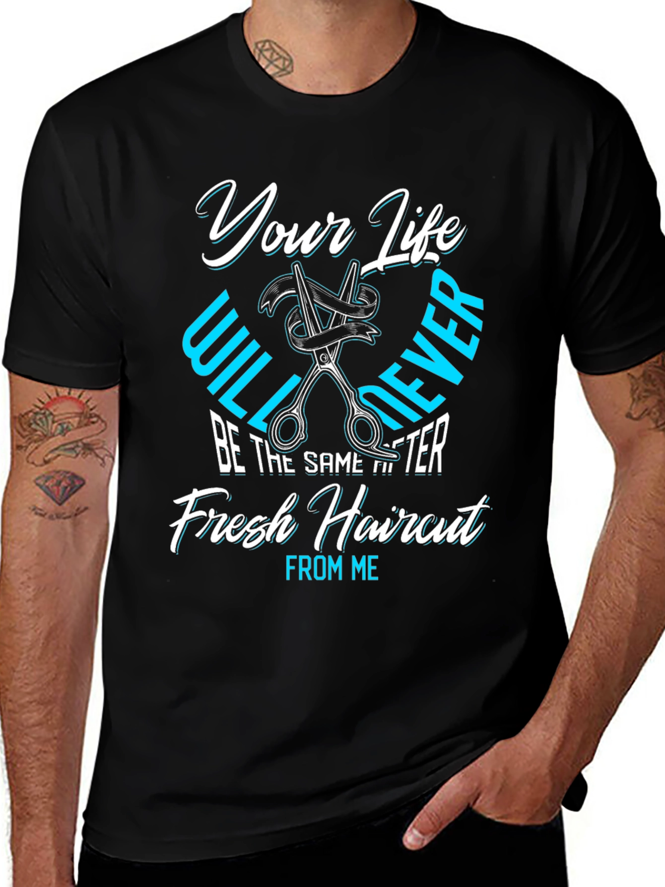 Fresh Haircut T-Shirt - Barber Style