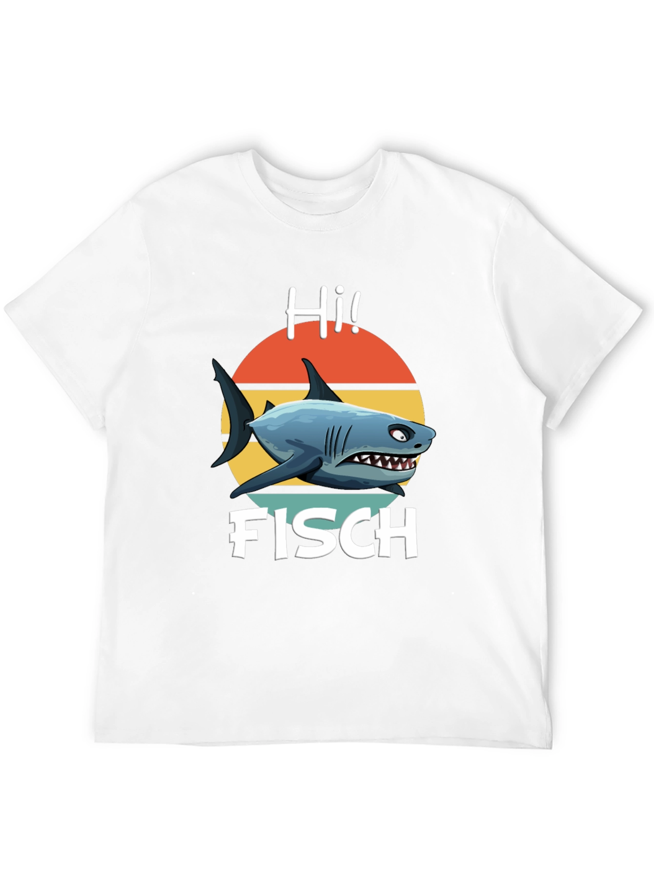 Hi Fisch Shark Graphic T-Shirt - Retro Style!