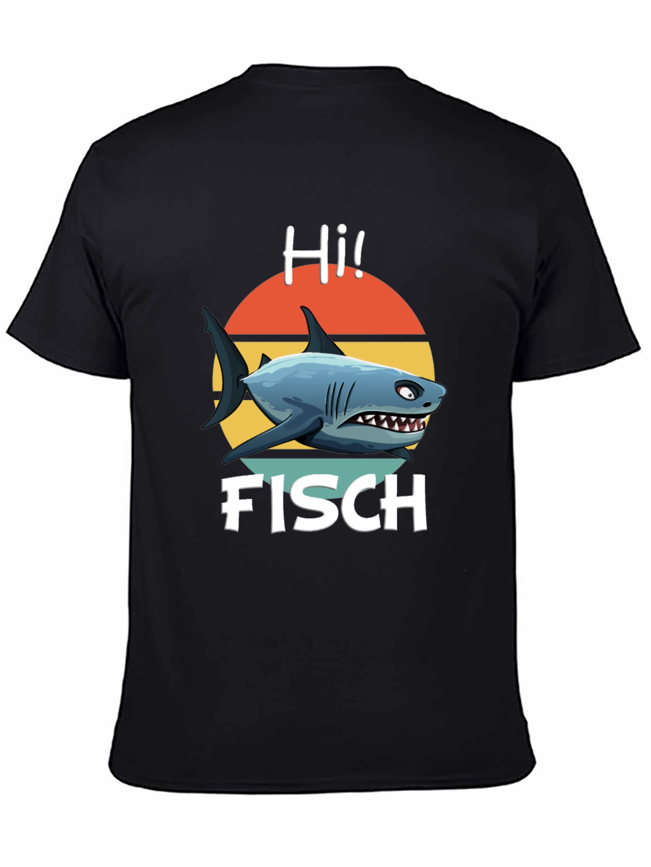 Hi Fisch Shark Graphic T-Shirt - Retro Style!