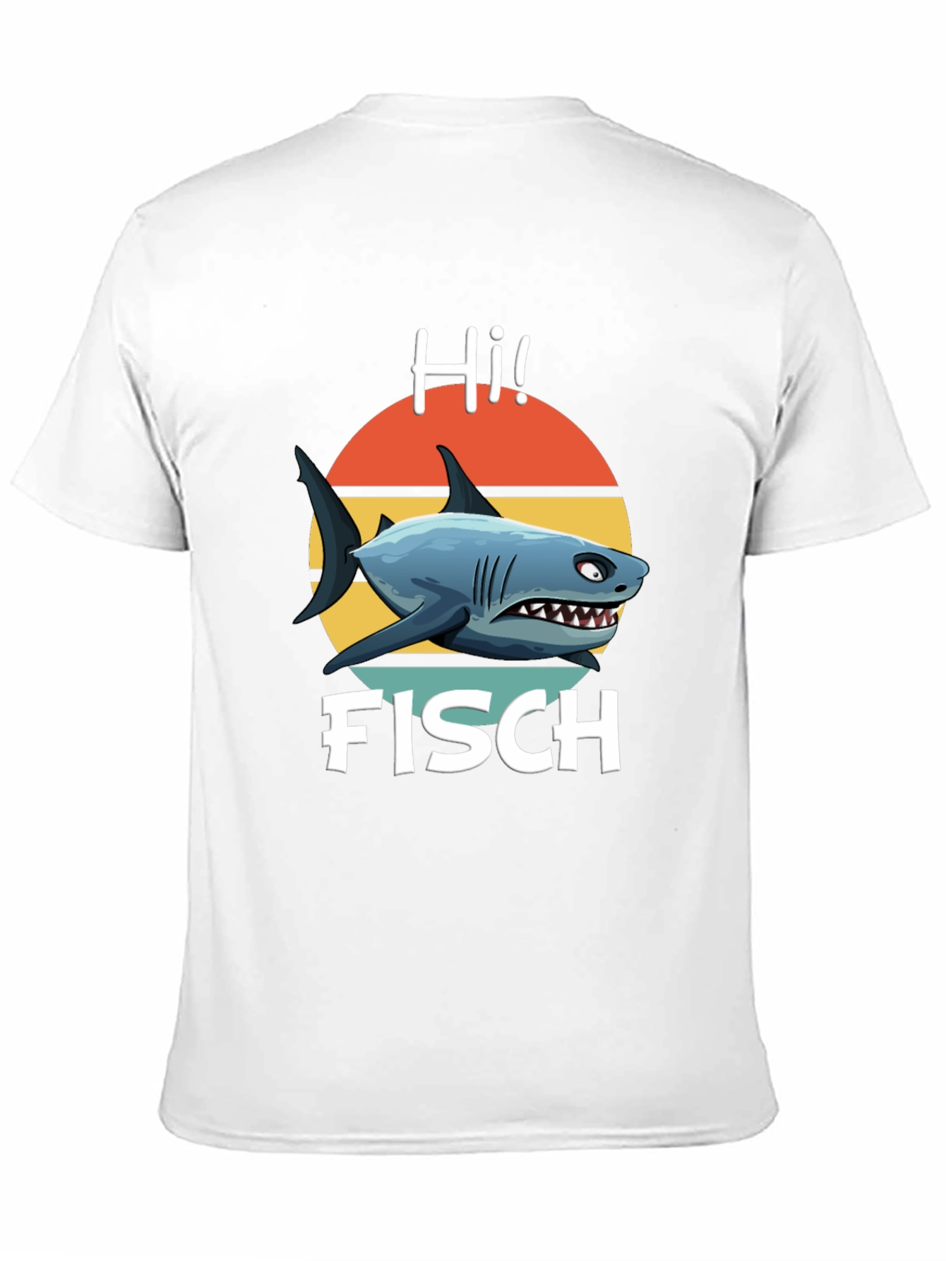 Hi Fisch Shark Graphic T-Shirt - Retro Style!
