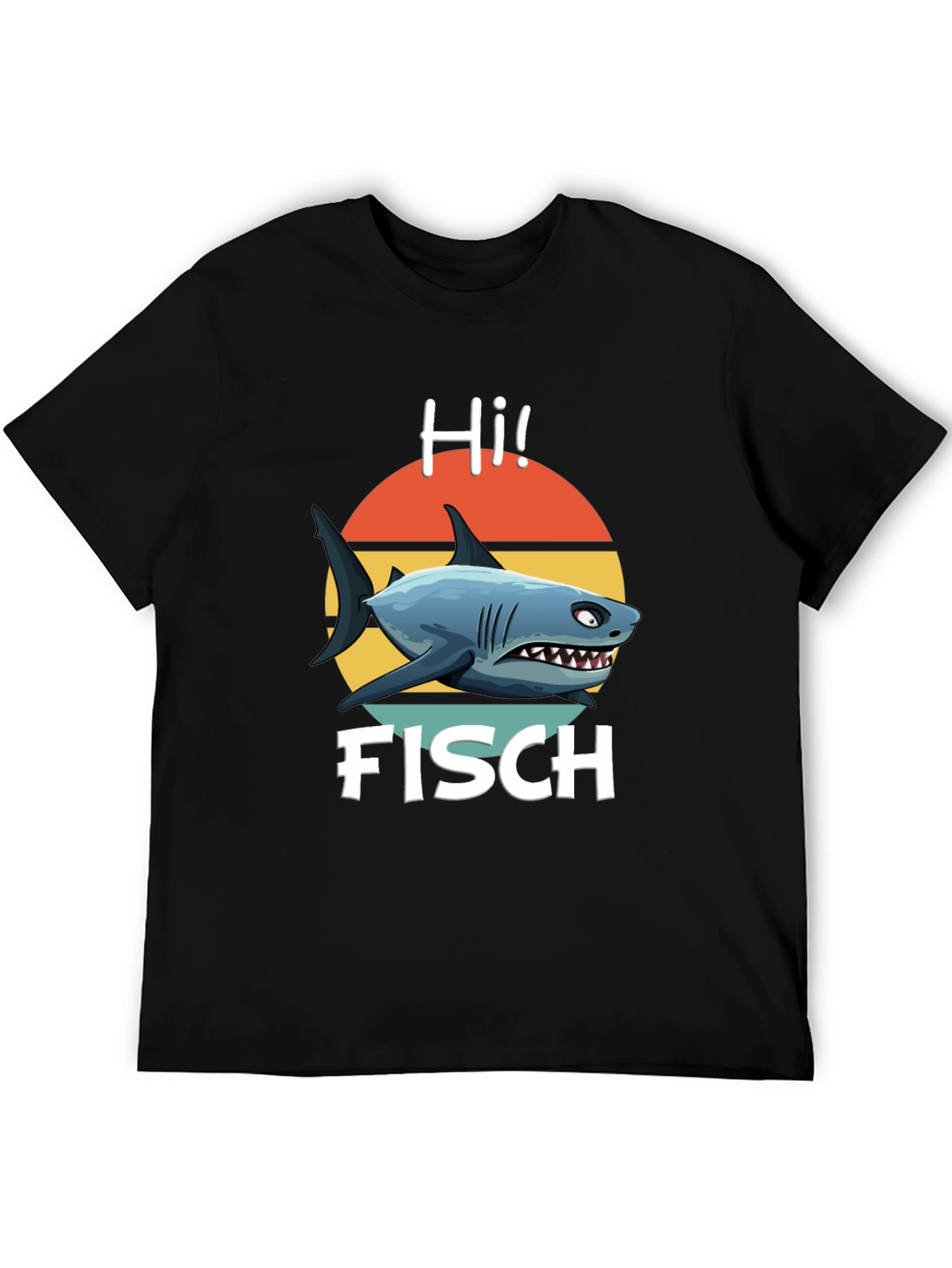 Hi Fisch Shark Graphic T-Shirt - Retro Style!