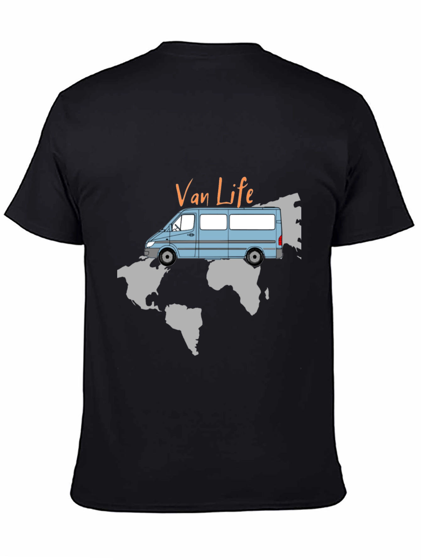 Van Life World Map T-Shirt