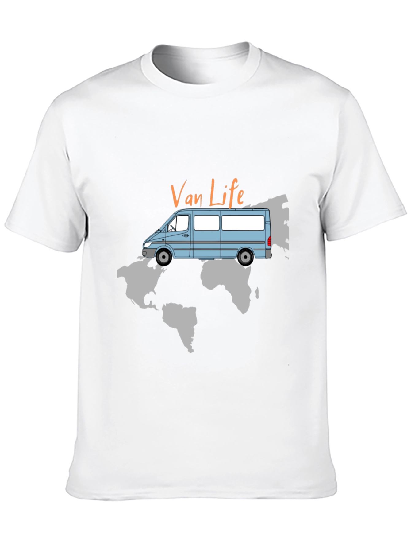 Van Life World Map T-Shirt
