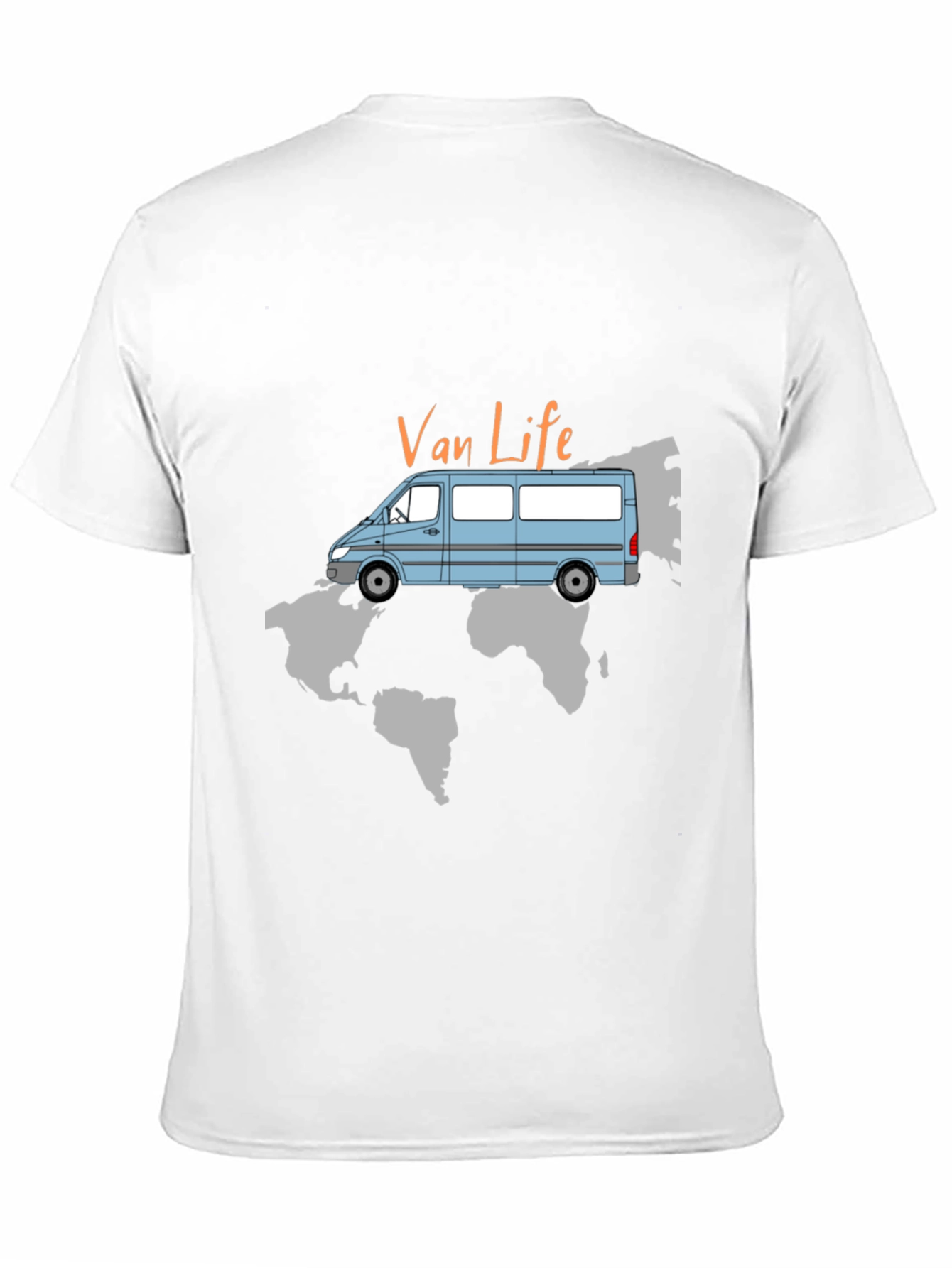 Van Life World Map T-Shirt