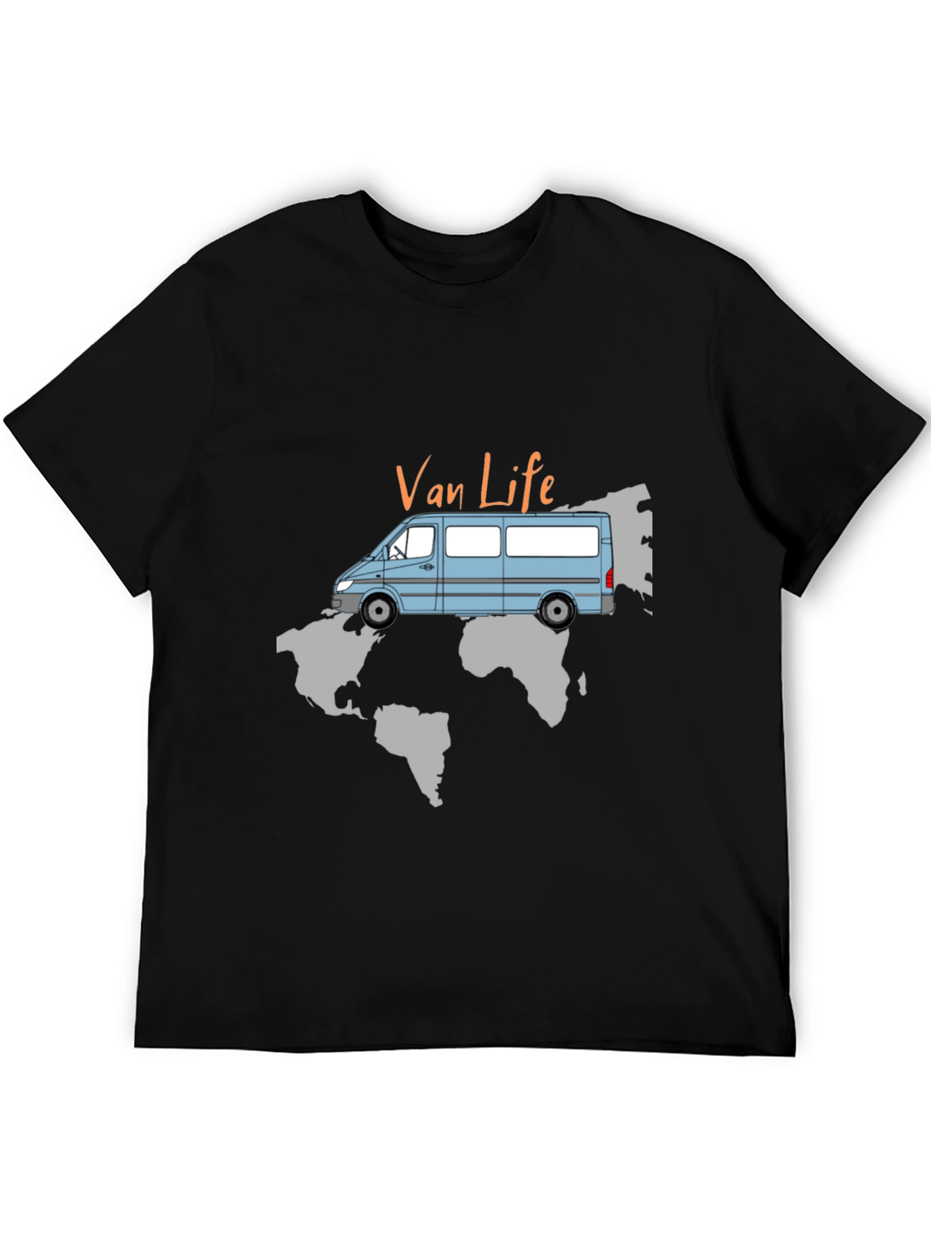 Van Life World Map T-Shirt