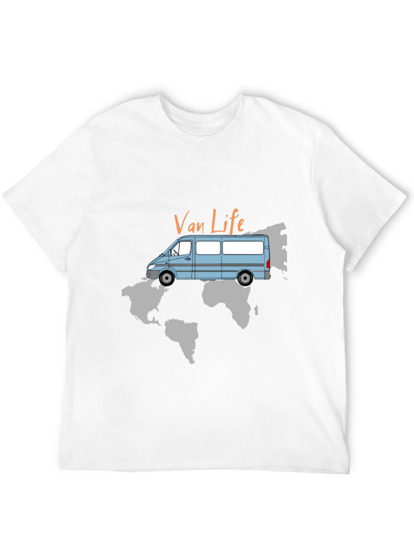 Van Life World Map T-Shirt
