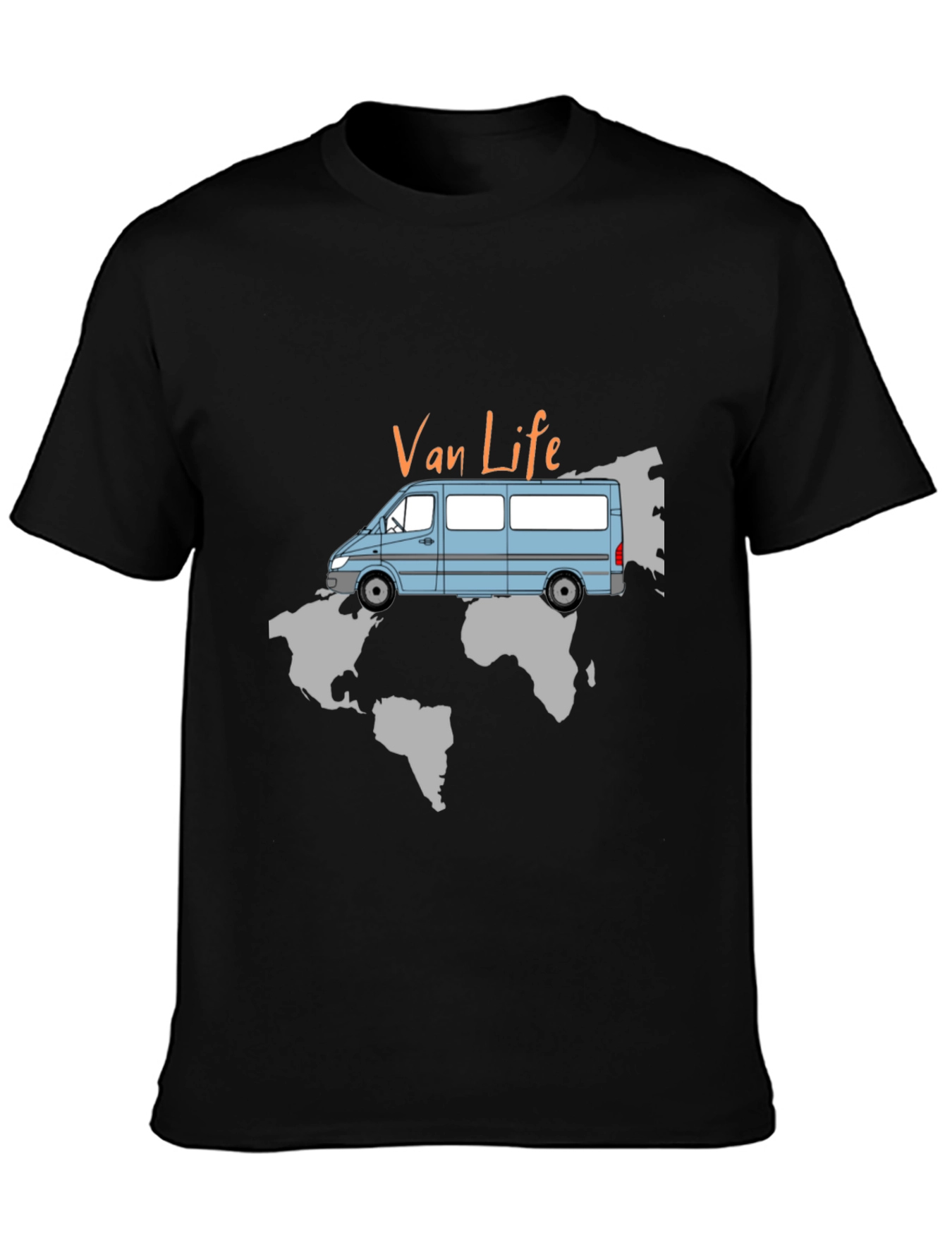 Van Life World Map T-Shirt
