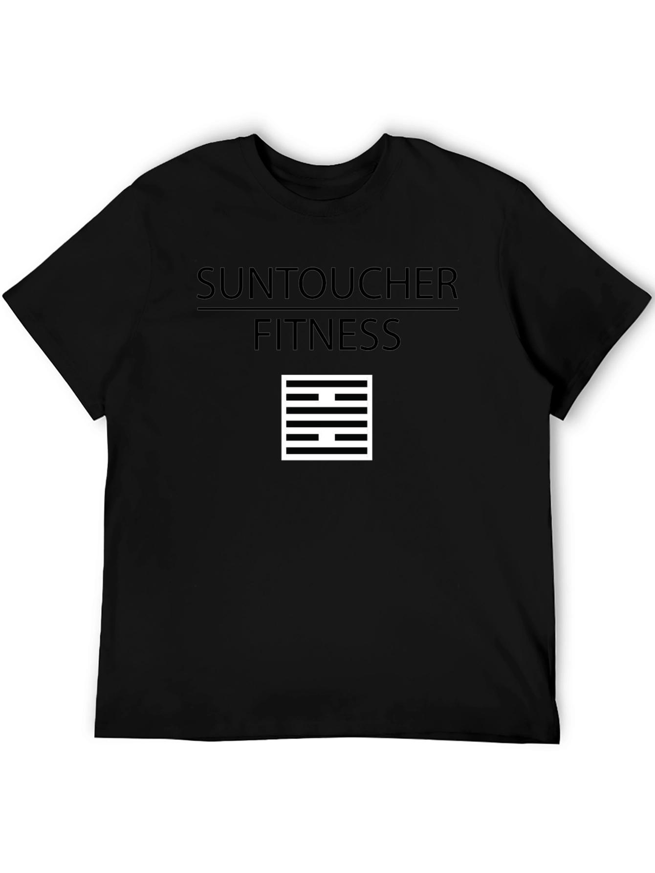 SunToucher Fitness Black Graphic T-Shirt