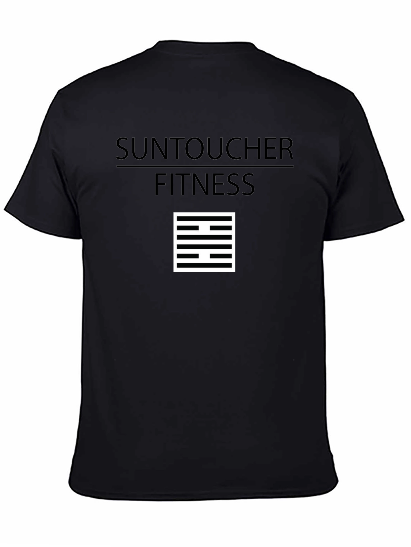 SunToucher Fitness Black Graphic T-Shirt